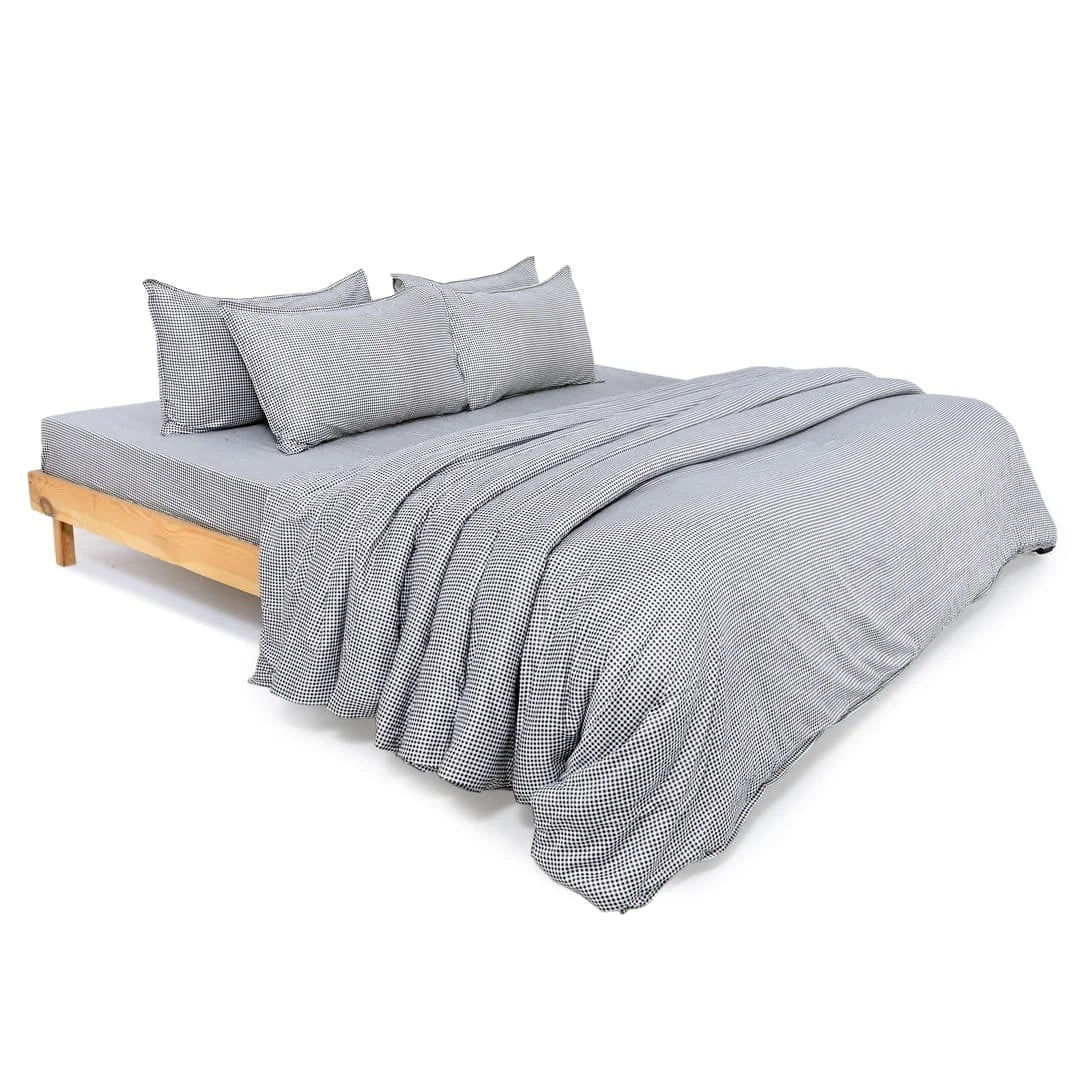 Zarf Egyptian Cotton Comforter For Single Size Bed With 4 Pillow cases - Blackgrid
