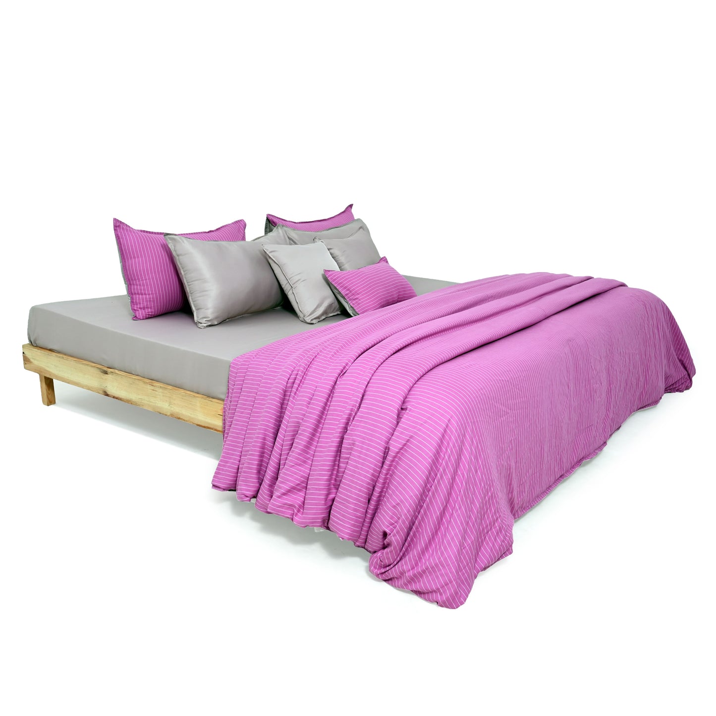 Zarf Linen Blend Bedding Set Of 9 - Noor