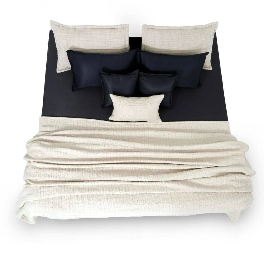 Zarf King Size Pure Cotton Cottage Blanket with 2 Pillowcases and 1 Cushion Cover - Opal Rose