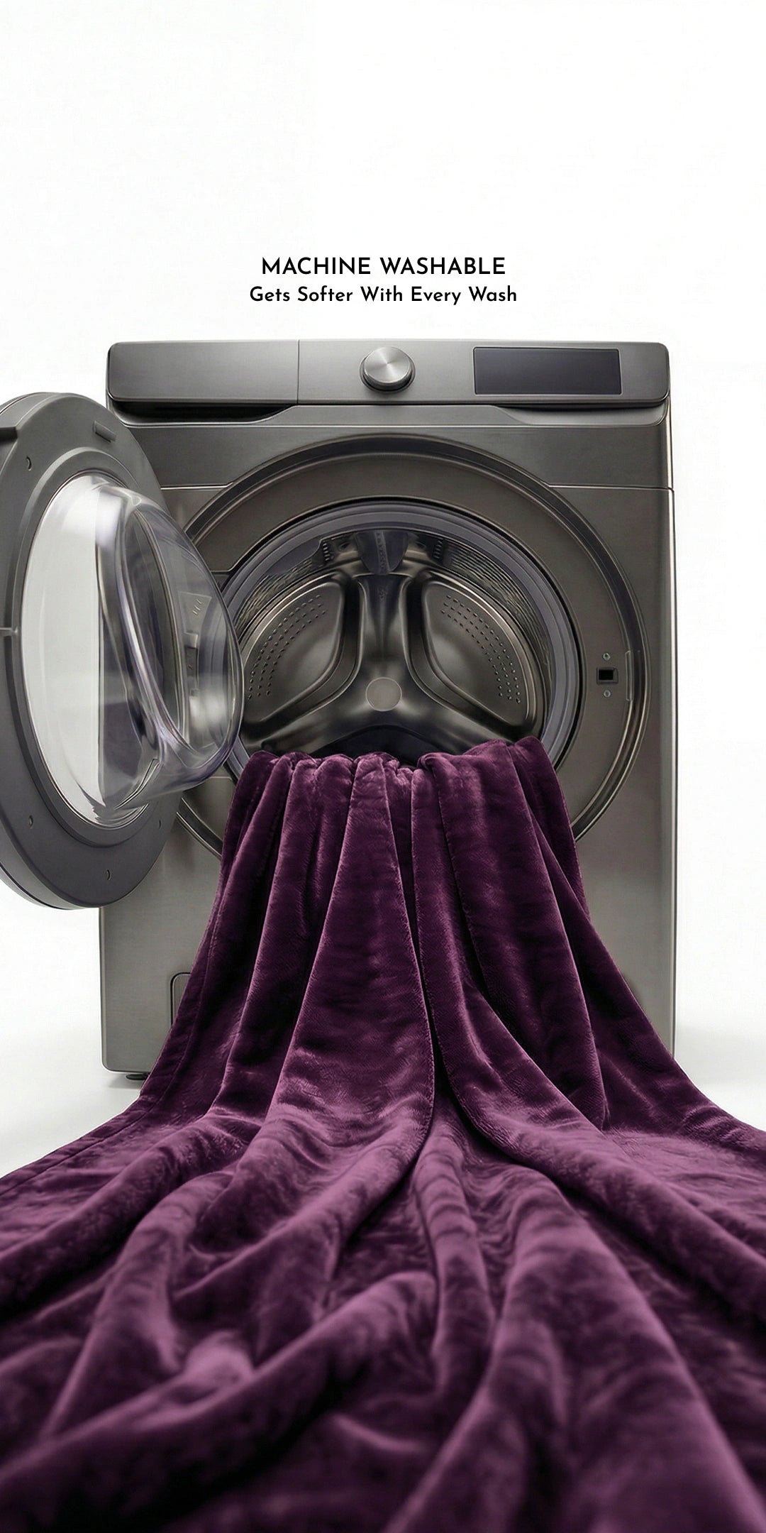Zarf Ultra-Warm Luxury Winter Blanket With Two Cushion Covers - Amethyst