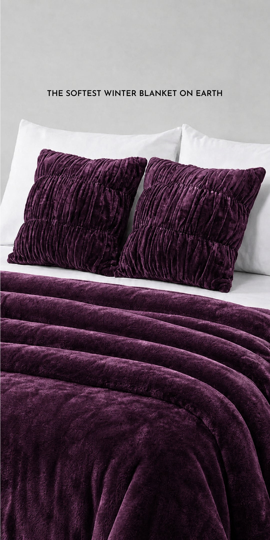 ZARF Ultra-Warm Luxury Winter Blanket For Single Size Bed - Amethyst
