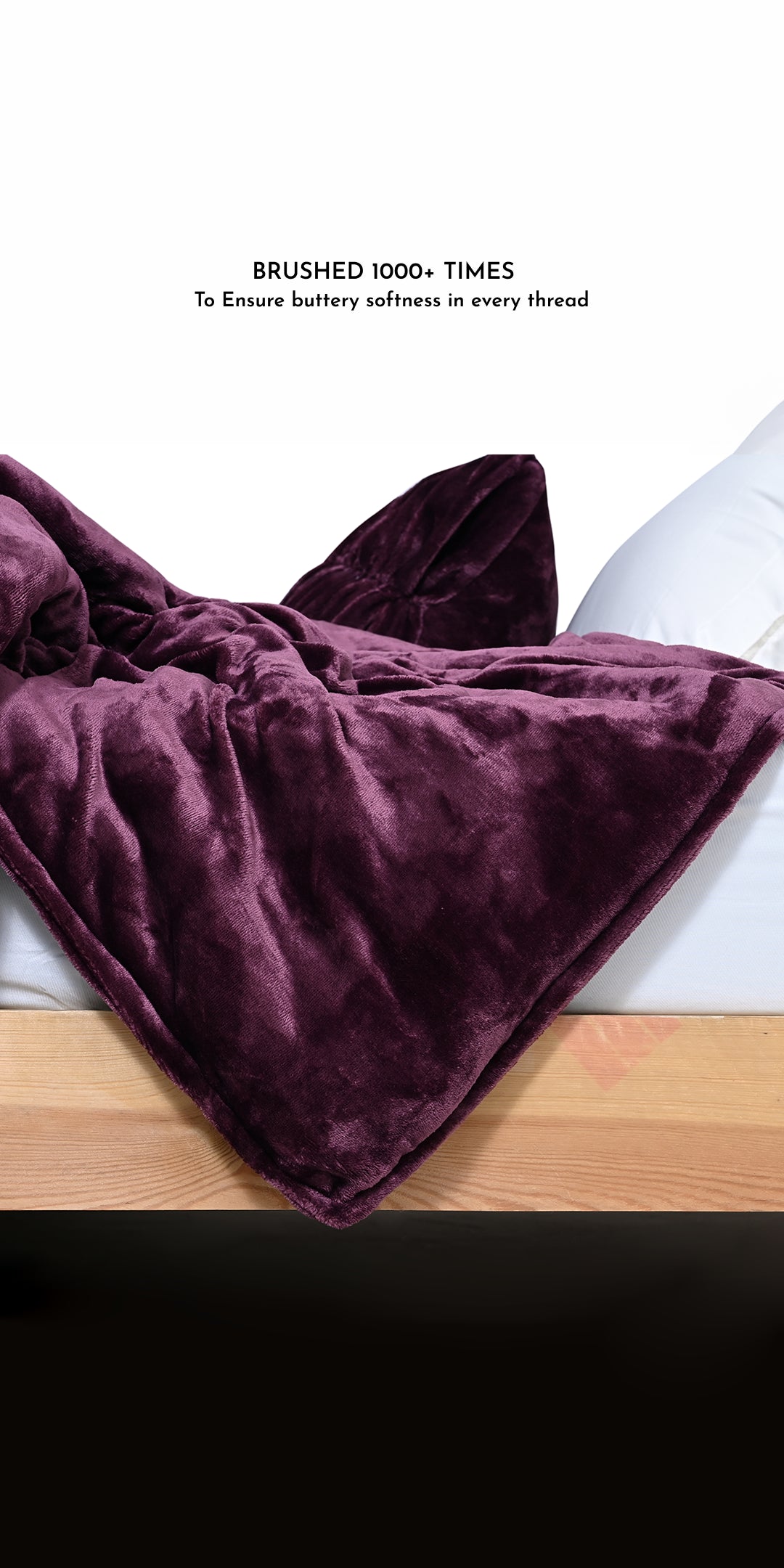 ZARF Ultra-Warm Luxury Winter Blanket For Single Size Bed - Amethyst