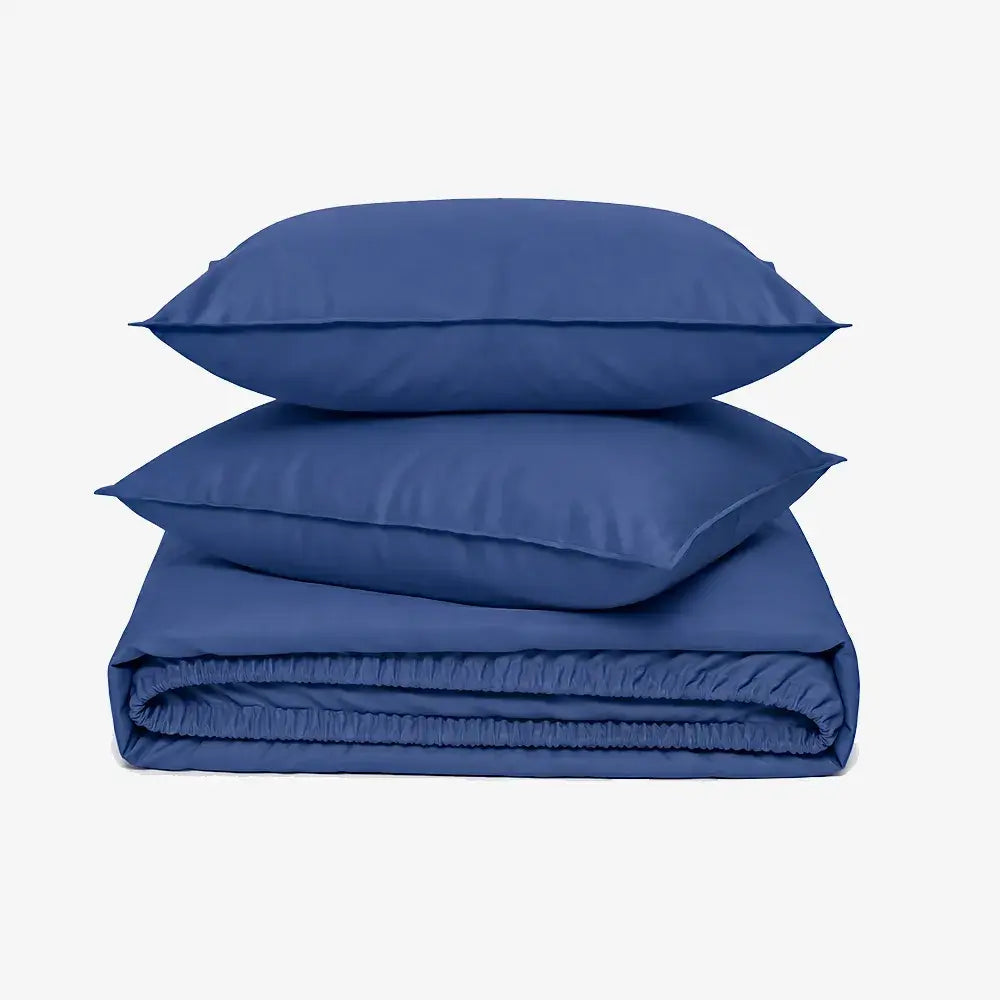 ZARF Italian Weave Fitted Bedsheet - Indigo