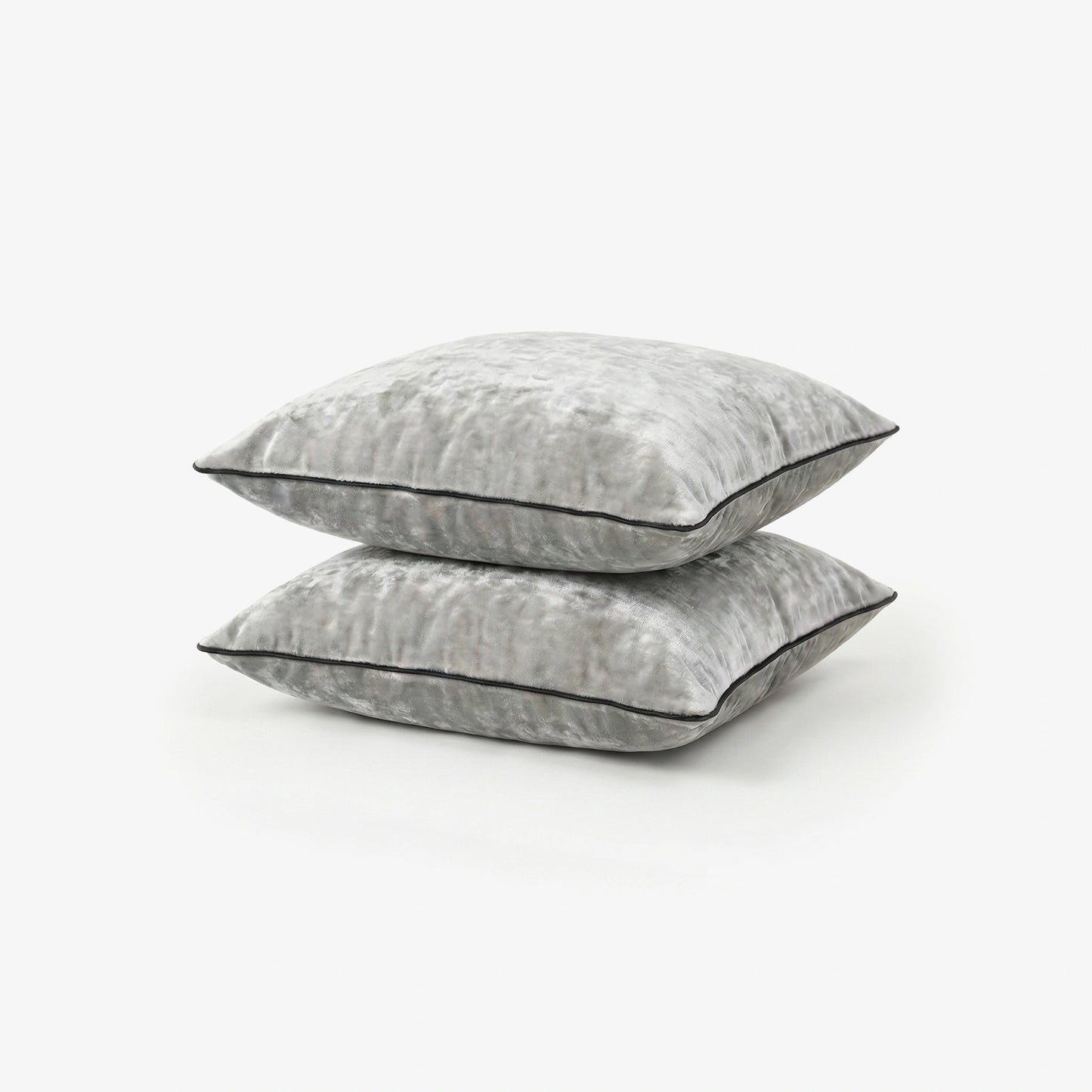 AC Blanket Cushion Covers-Set of 2 - Ash grey