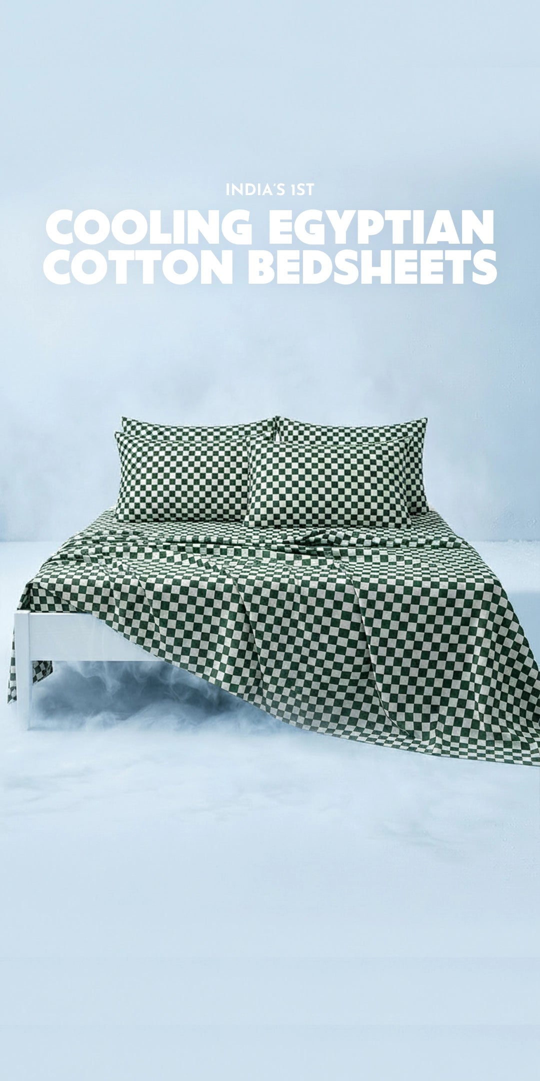ZERIES PERCALE WEAVE EGYPTIAN COTTON SINGLE SIZE BEDSHEET WITH 4 PILLOW CASES - Ashford