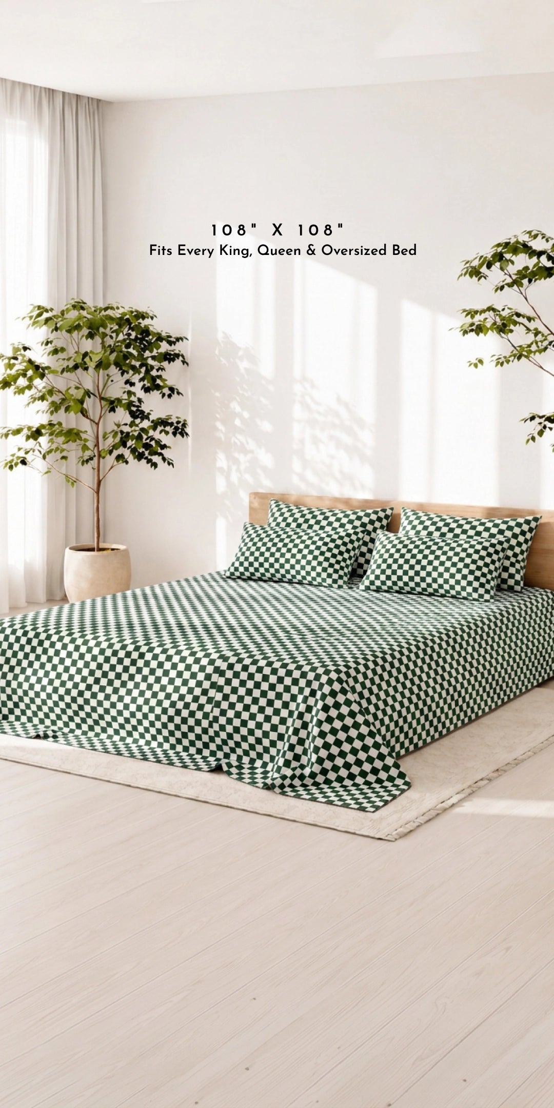 ZERIES PERCALE WEAVE EGYPTIAN COTTON BEDSHEET WITH 4 PILLOW CASES - Ashford