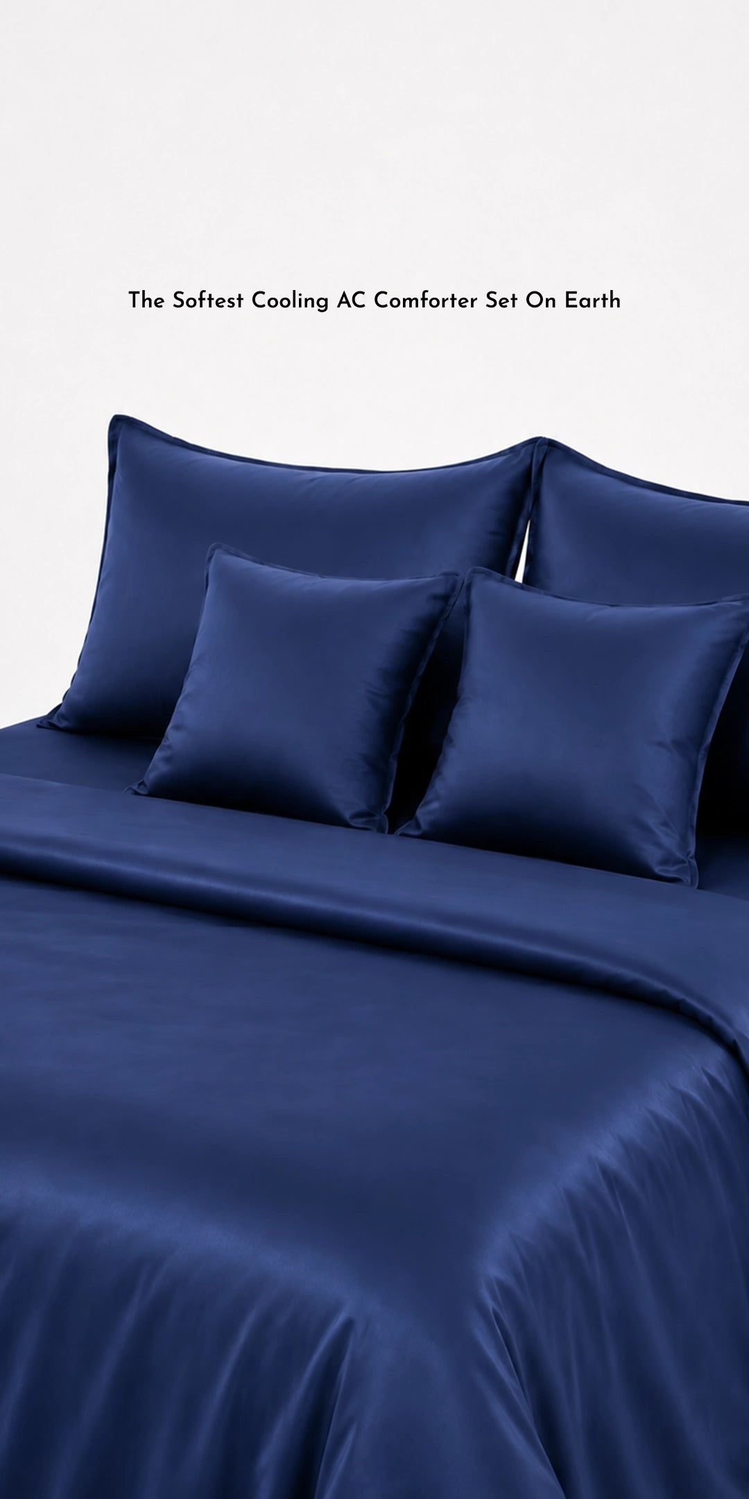 ZARF Egyptian Cotton Comforter With 2 Pillowcases & 2 Cushion Covers - Atlantic