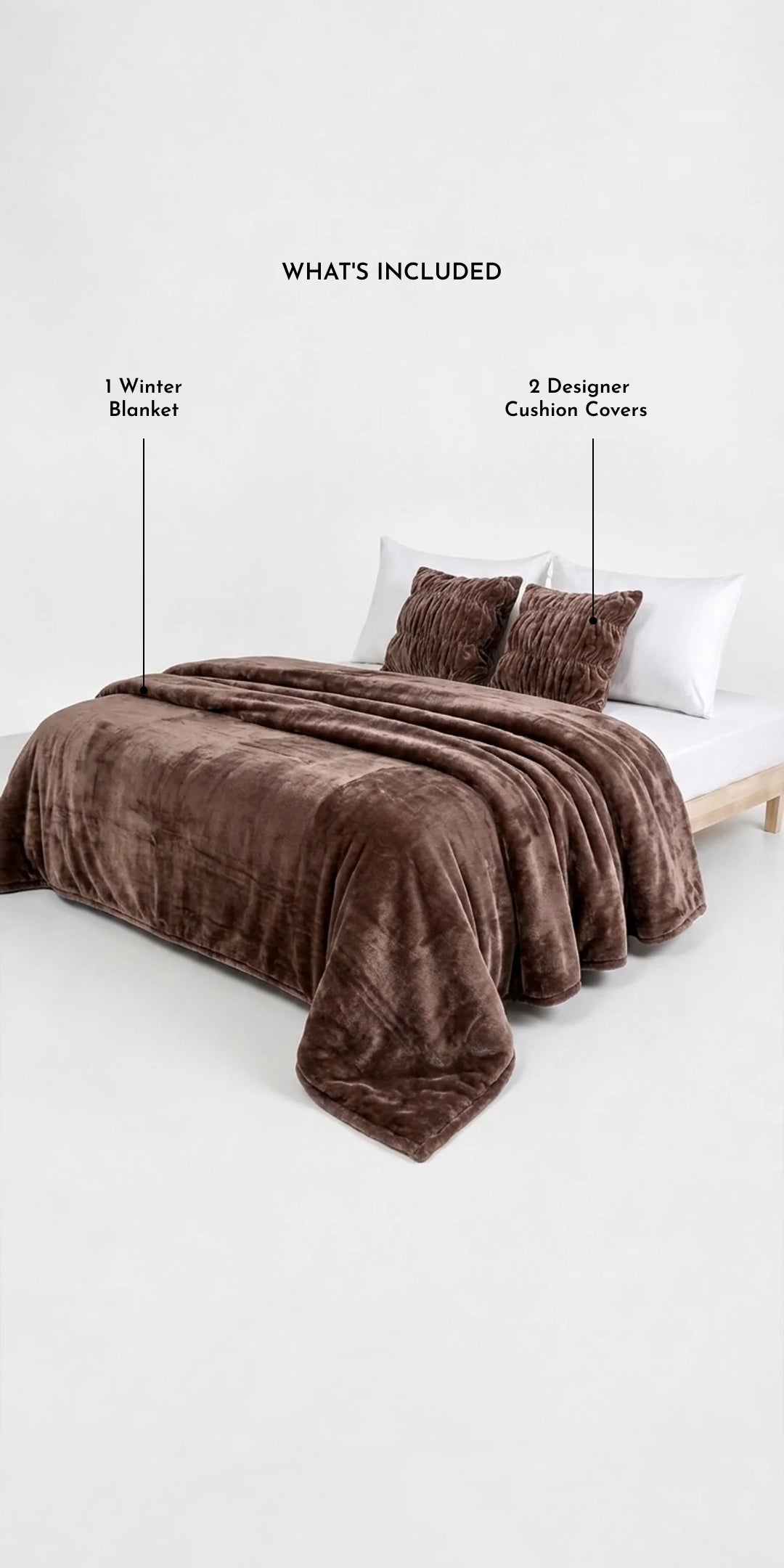 ZARF Ultra-Warm Luxury Winter Blanket For Single Size Bed - Auburn