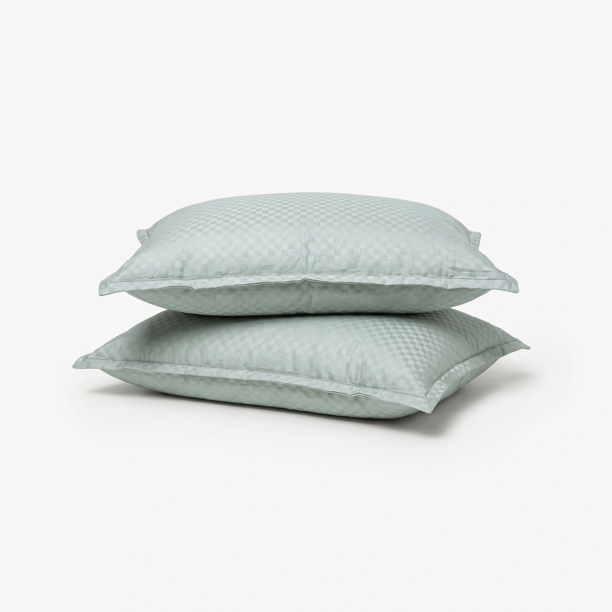 Egyptian Cotton Pillow Covers- Set Of 2 - Azure