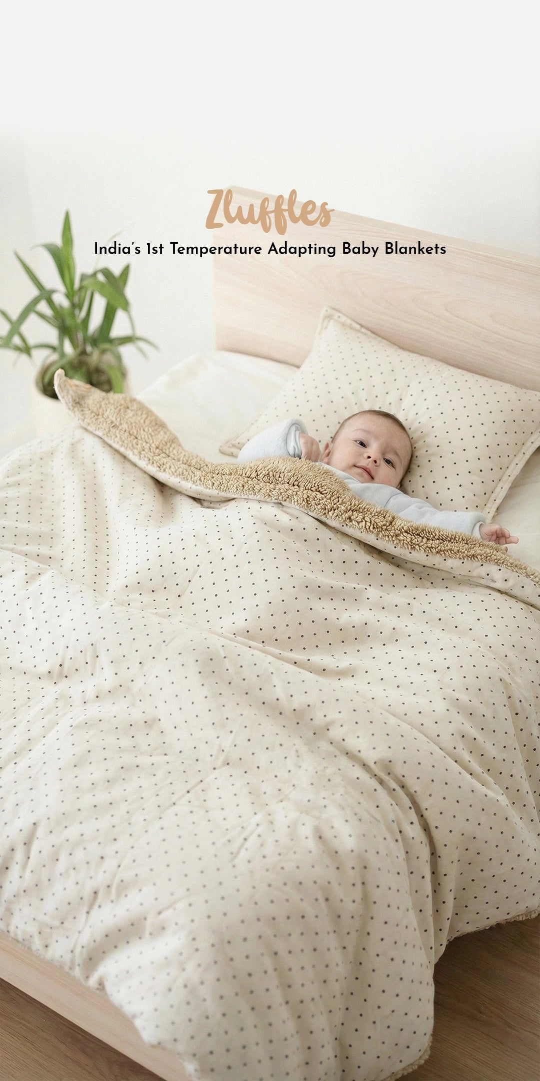 Reversible Winter Baby Blanket With 1 Pillow & 1 Pillow Cover -  Fluffly