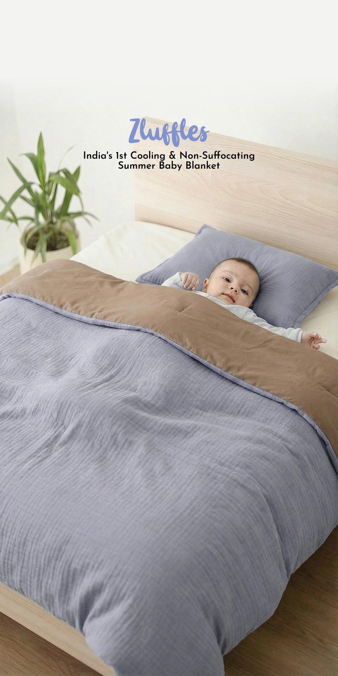 Reversible Summer Baby Blanket With 1 Pillow & 1 Pillow Cover - Luna Pop