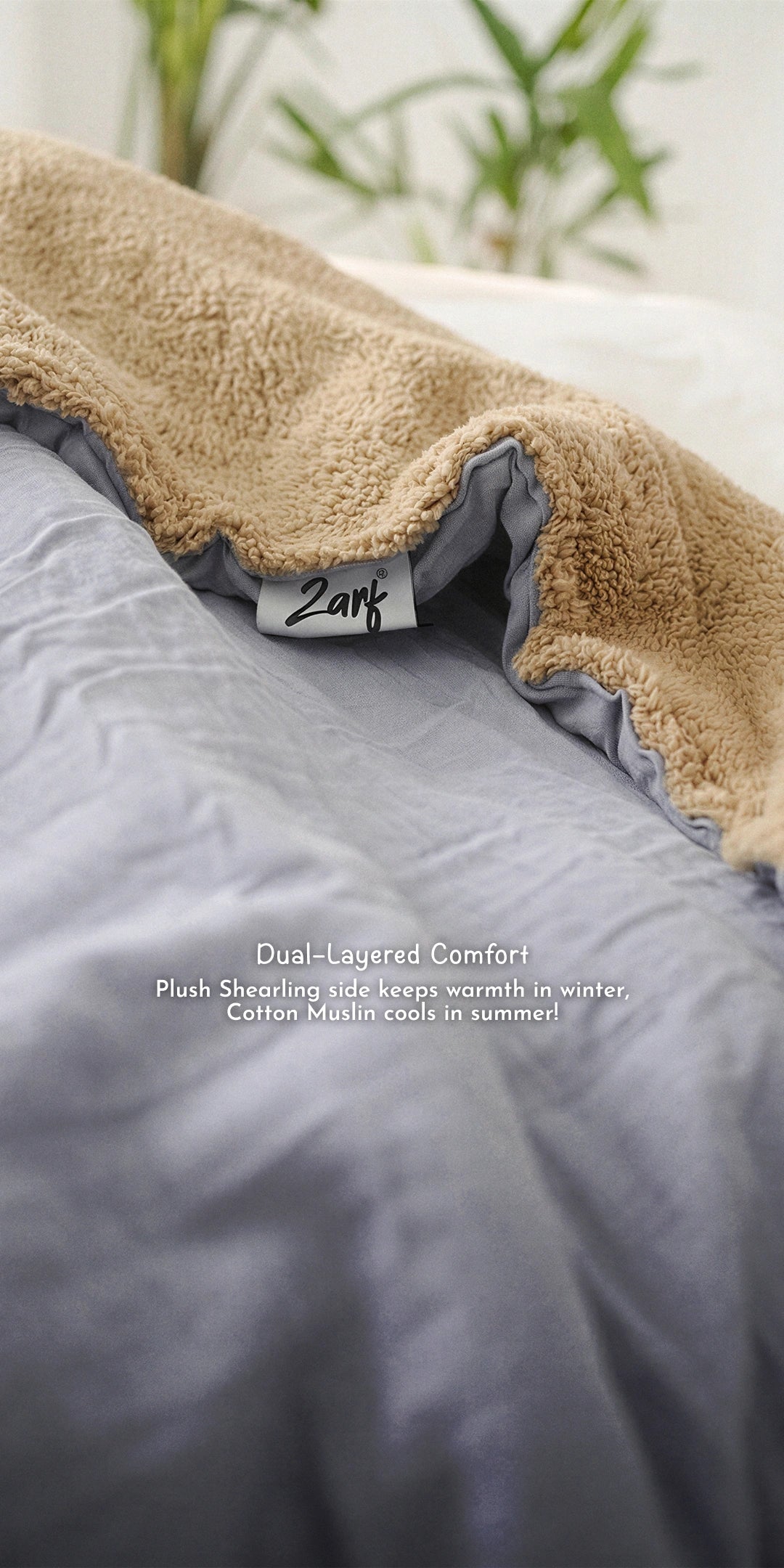 Reversible Winter Baby Blanket With 1 Pillow & 1 Pillow Cover - Luna Pop