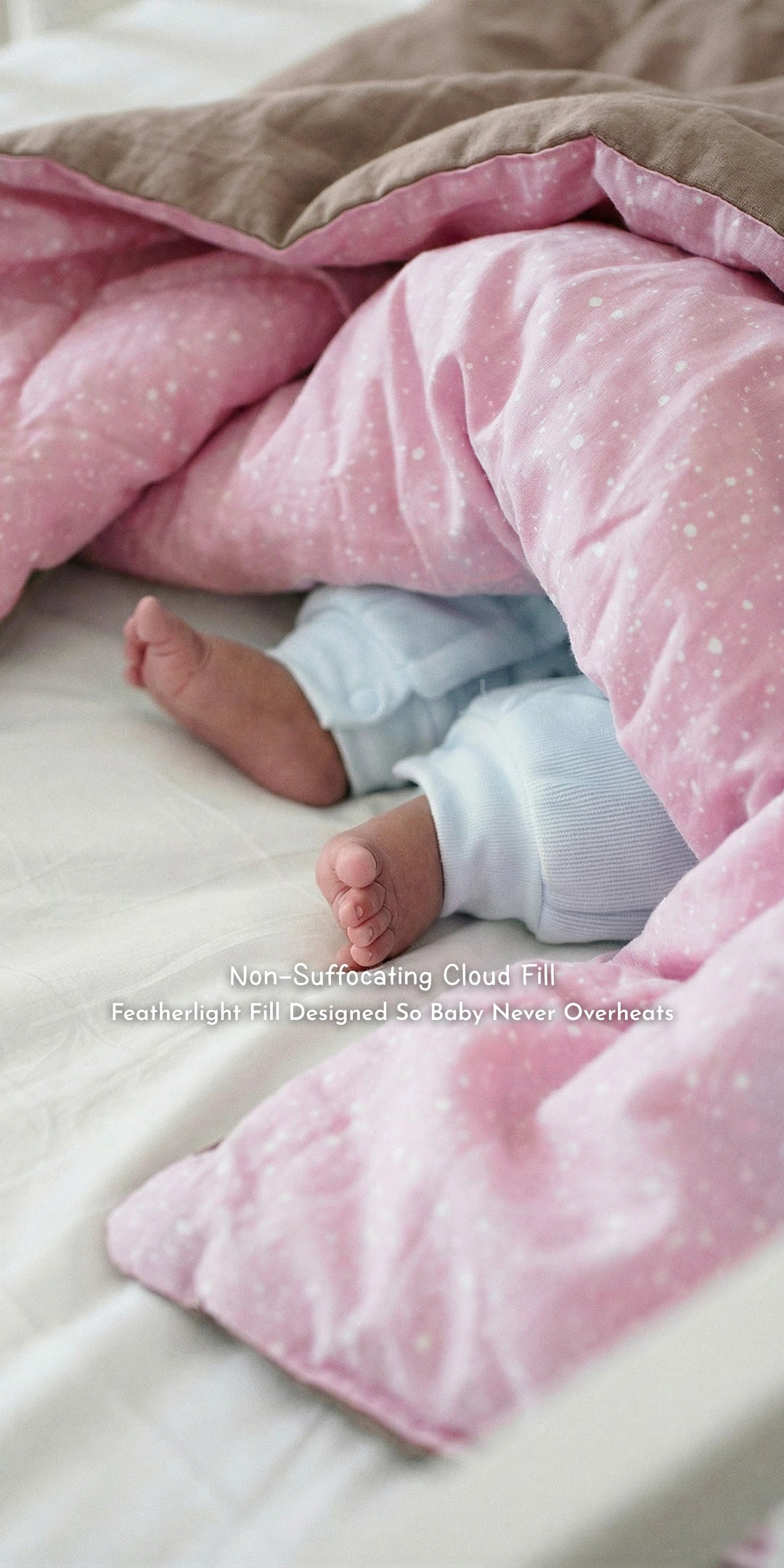 Reversible Summer Baby Blanket With 1 Pillow & 1 Pillow Cover - Raspberry Dream