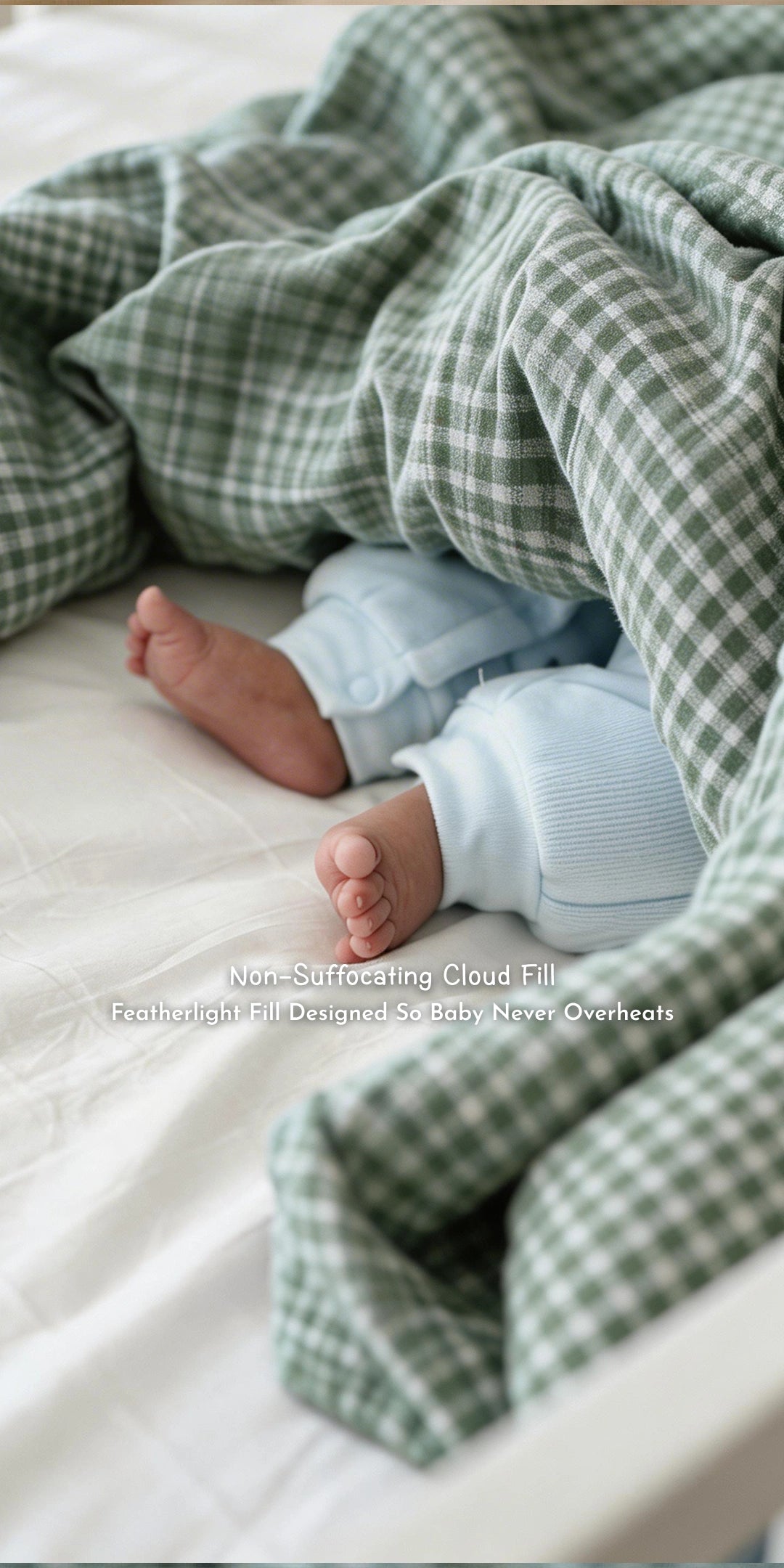 Reversible Summer Baby Blanket With 1 Pillow & 1 Pillow Cover - Dewdrop