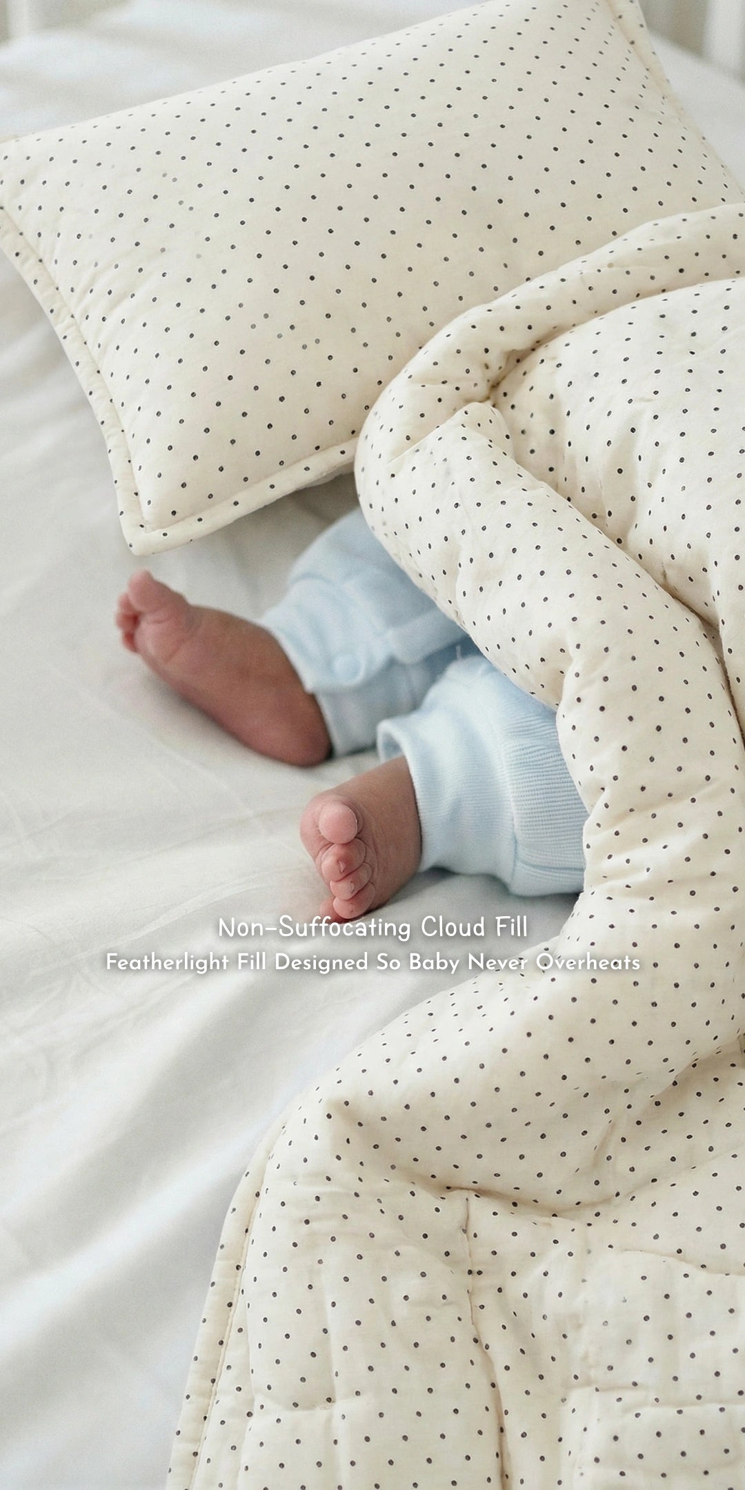 Reversible Summer Baby Blanket With 1 Pillow & 1 Pillow Cover - Fluffly