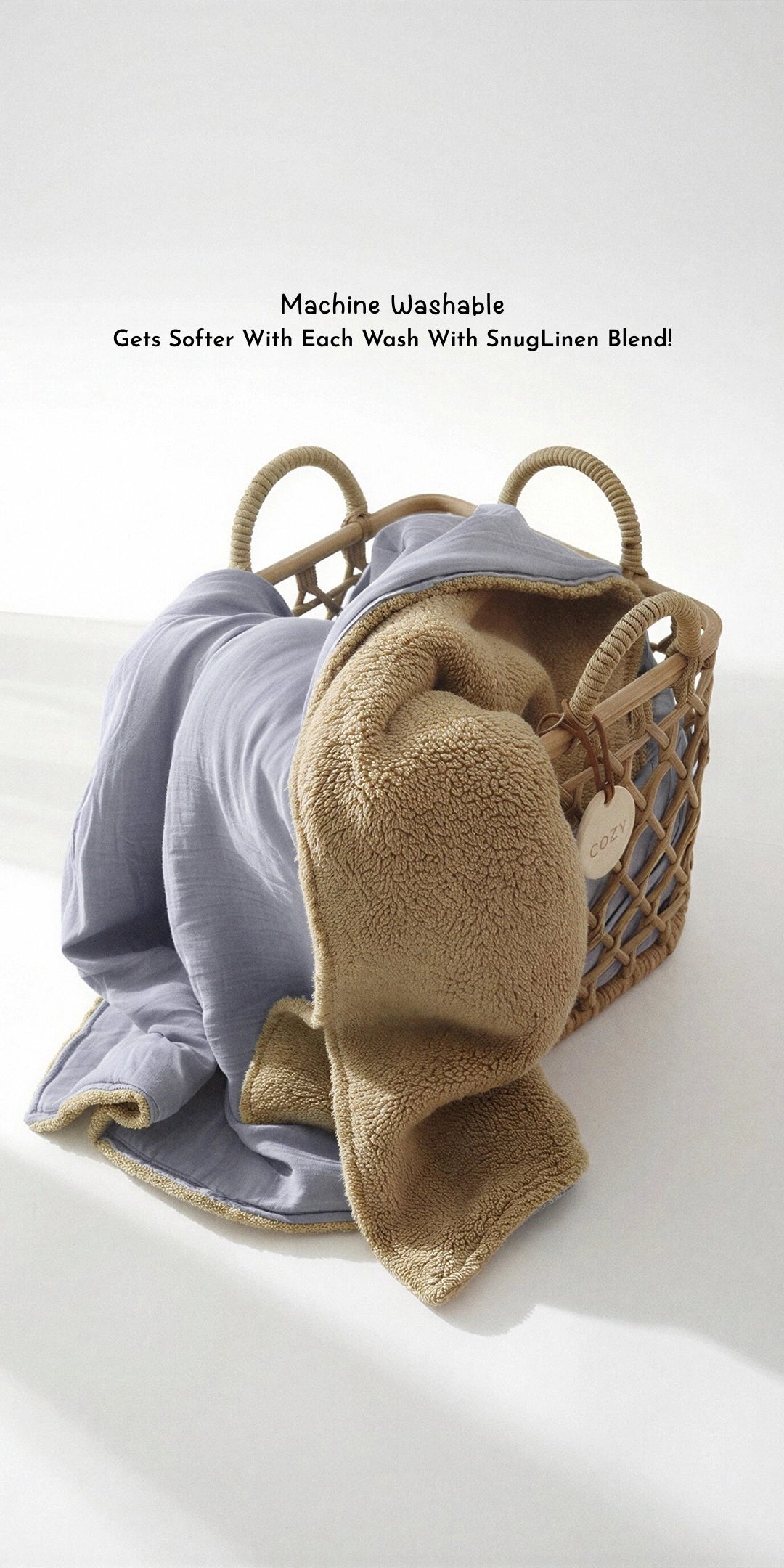 Reversible Winter Baby Blanket With 1 Pillow & 1 Pillow Cover - Luna Pop