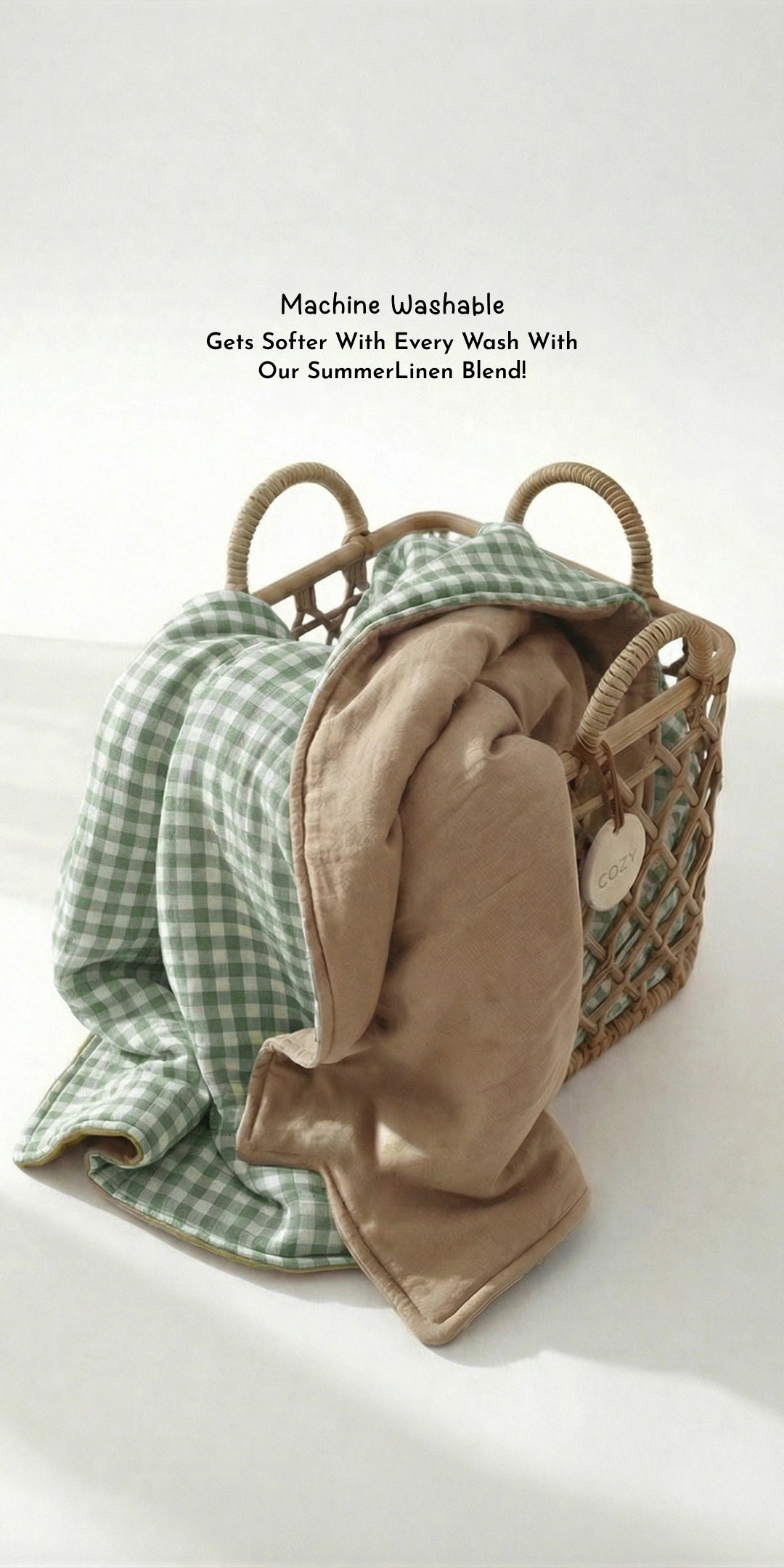 Reversible Summer Baby Blanket With 1 Pillow & 1 Pillow Cover - Dewdrop