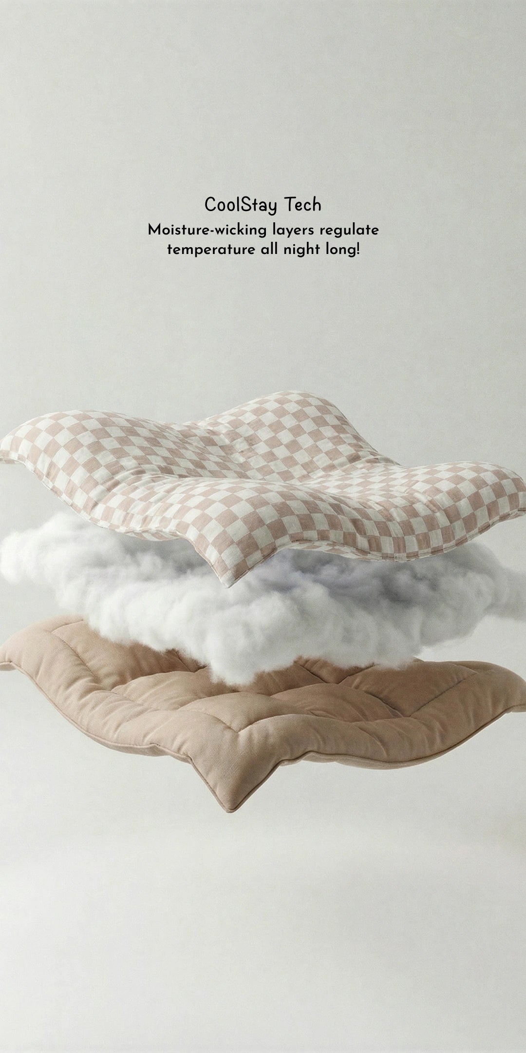 Reversible Summer Baby Blanket With 1 Pillow & 1 Pillow Cover - Toasted Marshmallow