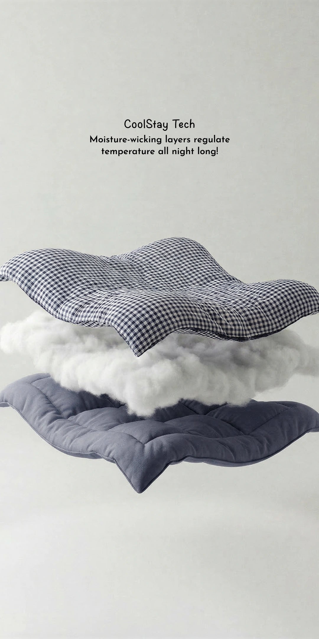 Reversible Summer Baby Blanket With 1 Pillow & 1 Pillow Cover - Dreamy Bluebell