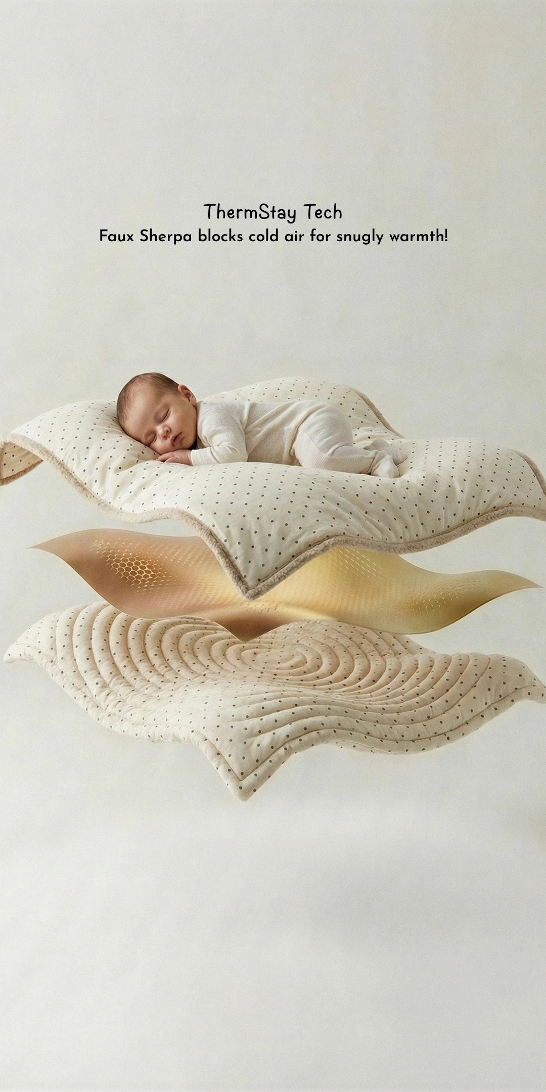 Reversible Winter Baby Blanket With 1 Pillow & 1 Pillow Cover -  Fluffly