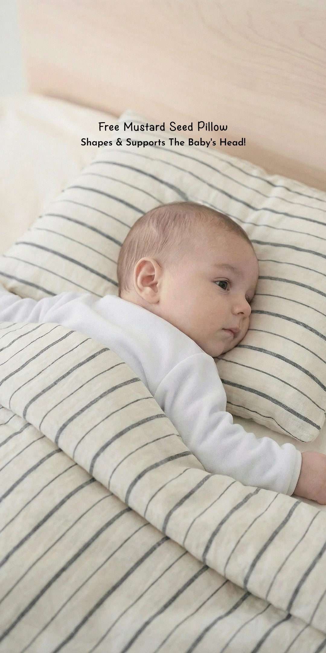 Reversible Summer Baby Blanket With 1 Pillow & 1 Pillow Cover - Fluff Cloud