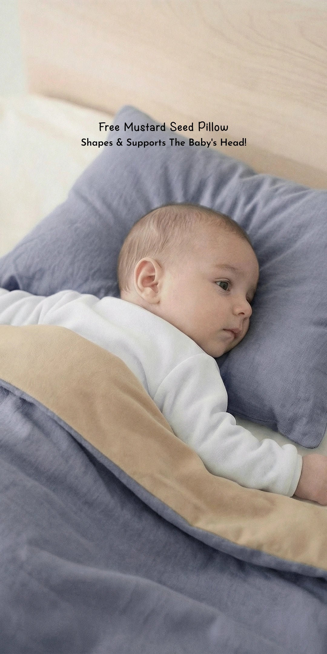 Reversible Summer Baby Blanket With 1 Pillow & 1 Pillow Cover - Luna Pop