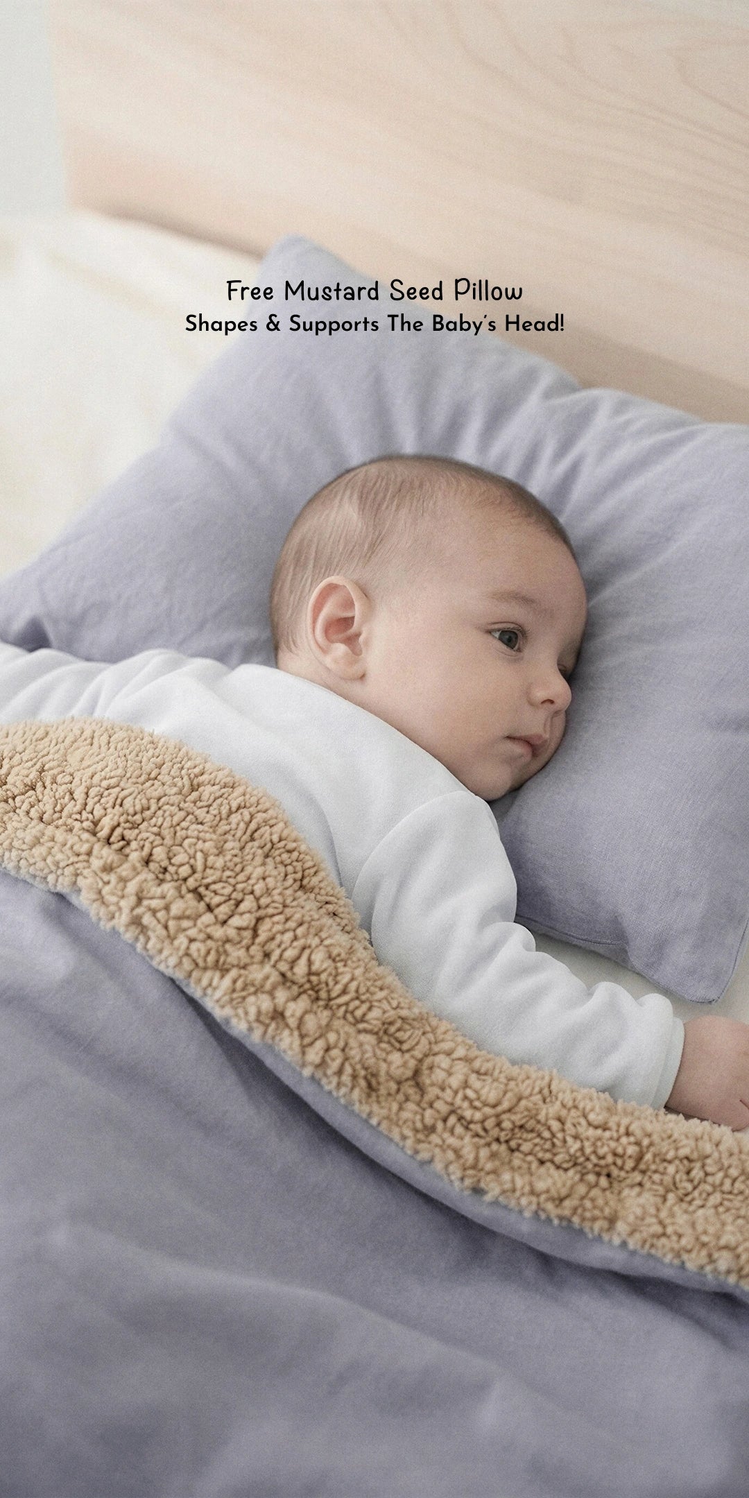 Reversible Winter Baby Blanket With 1 Pillow & 1 Pillow Cover - Luna Pop