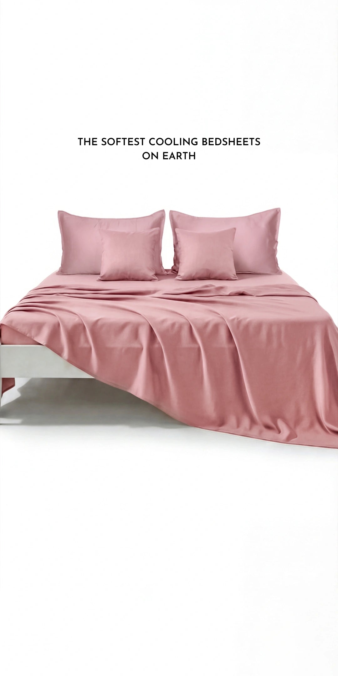 Zeries Egyptian Cotton Bedsheets With 2 Pillow Cases & 2 Cushion Covers - Ballet
