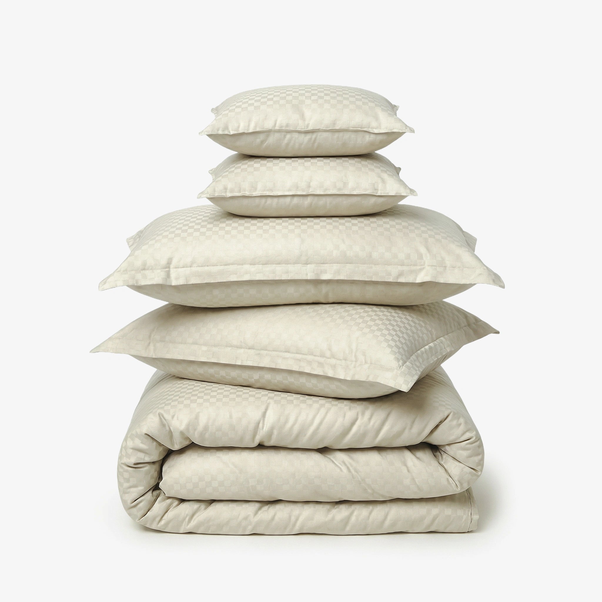 Zarf Egyptian Cotton Bedding Set Of 6 - Bisque