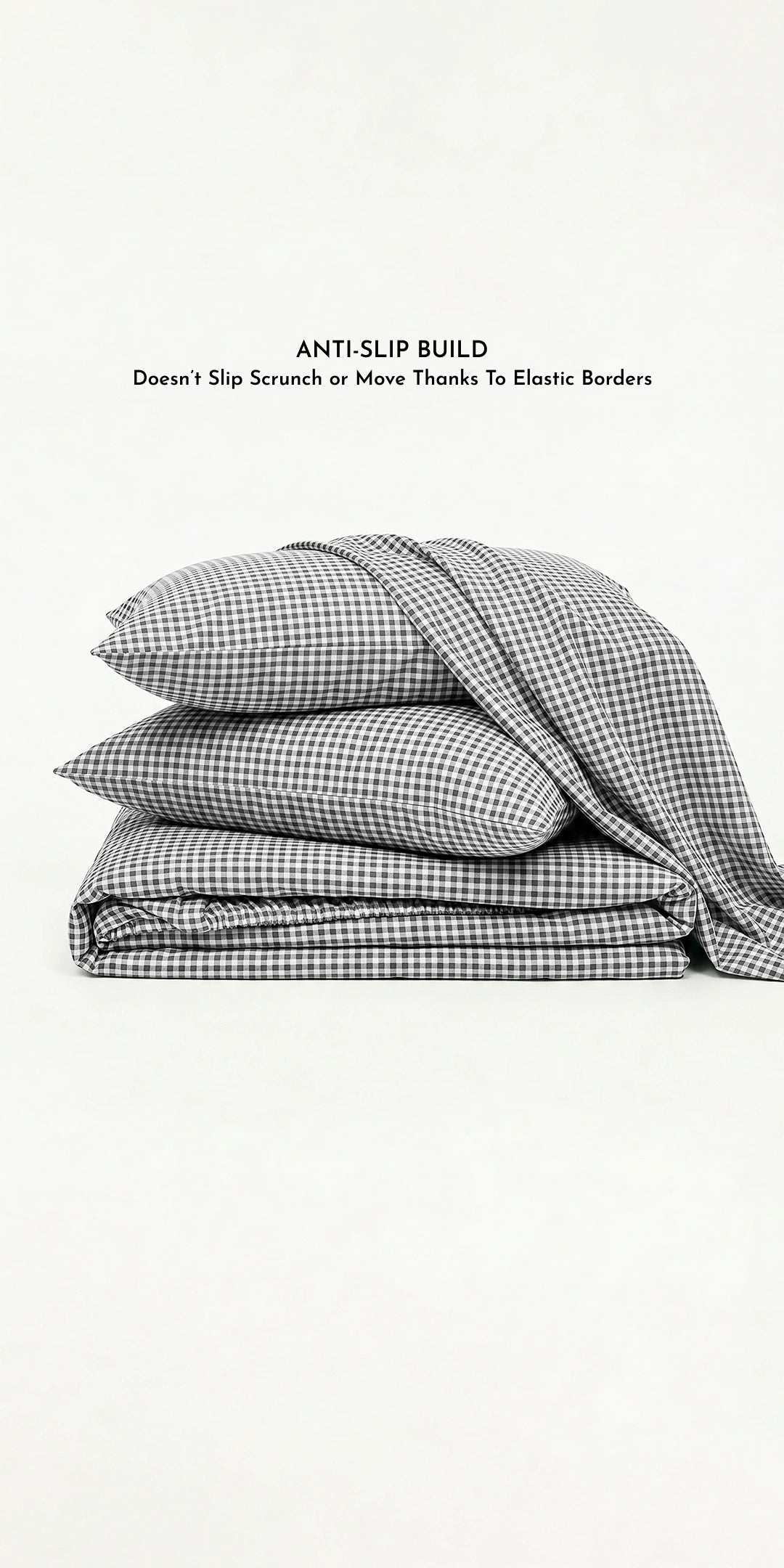 ZERIES EGYPTIAN COTTON FITTED BEDSHEET WITH 2 PILLOW CASES - Blackgrid
