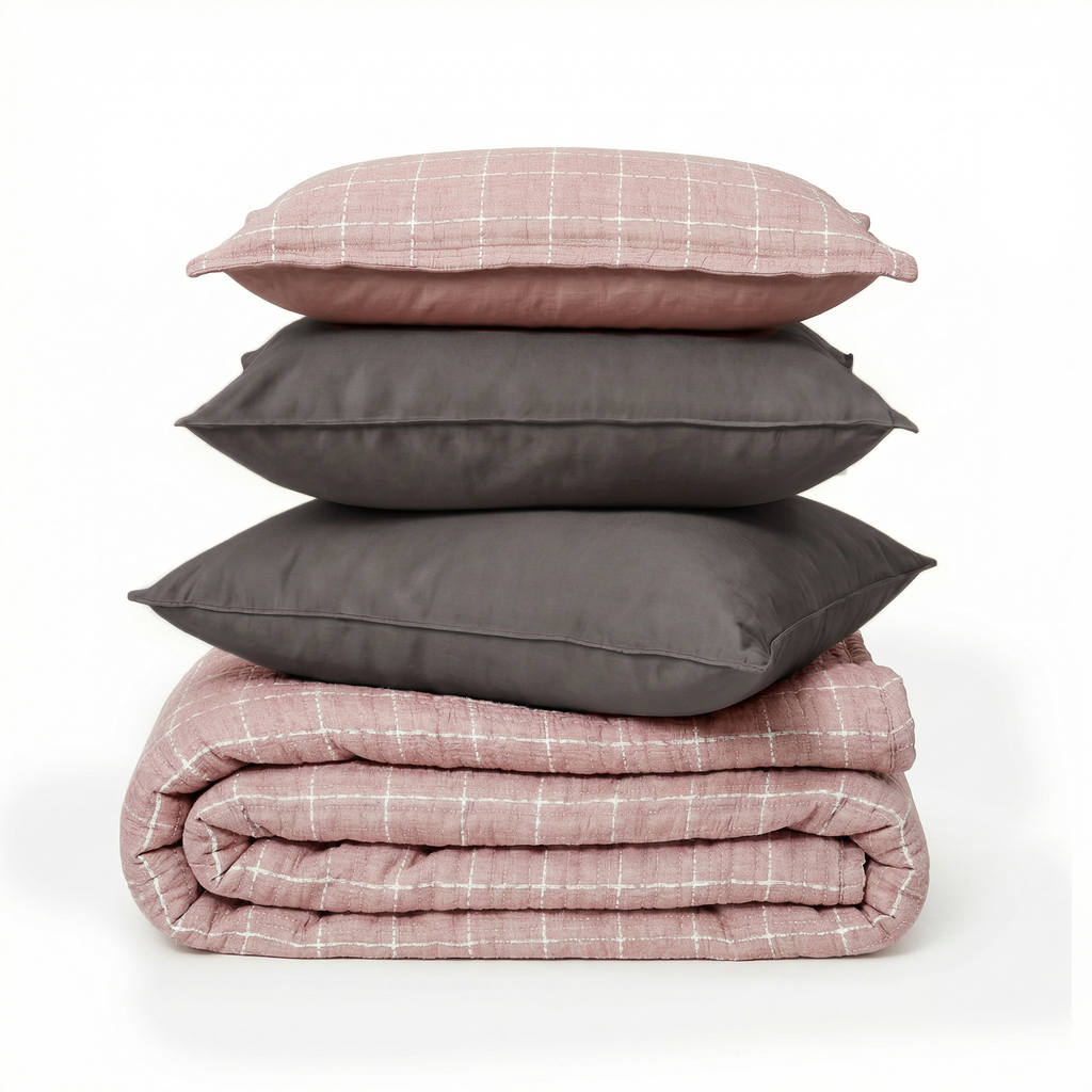 Zarf California King Size Plush Cotton AC Blanket With 2 Pillow Cases - Bloomist