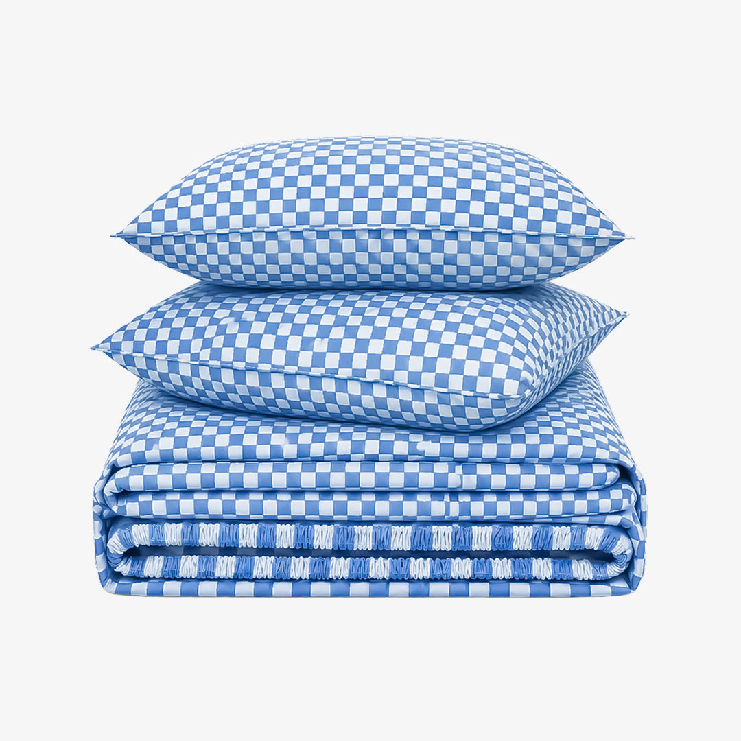 ZERIES PERCALE WEAVE EGYPTIAN COTTON BEDSHEET WITH 2 PILLOW CASES - Brookford