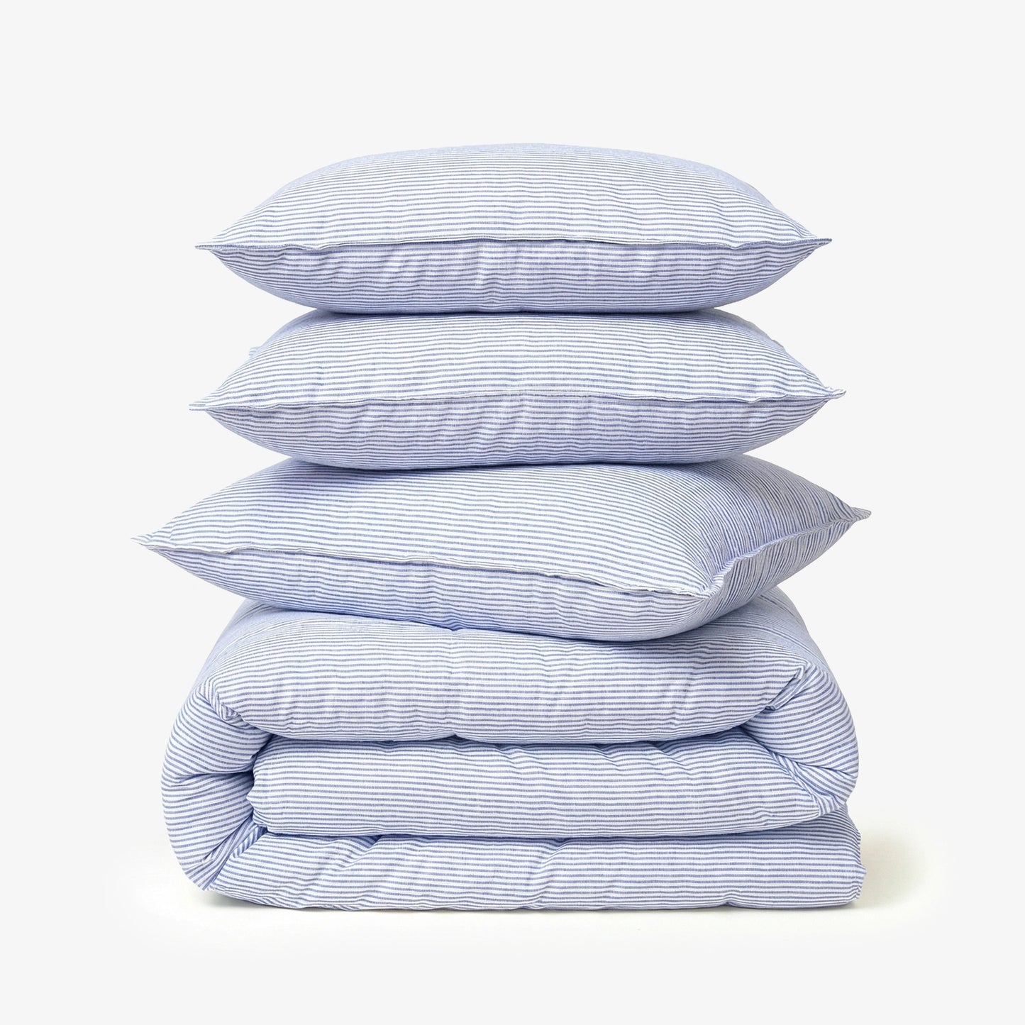 Linen Blend AC Comforter With 2 Pillow Cases and 1 Breakfast Pillow - Breeze