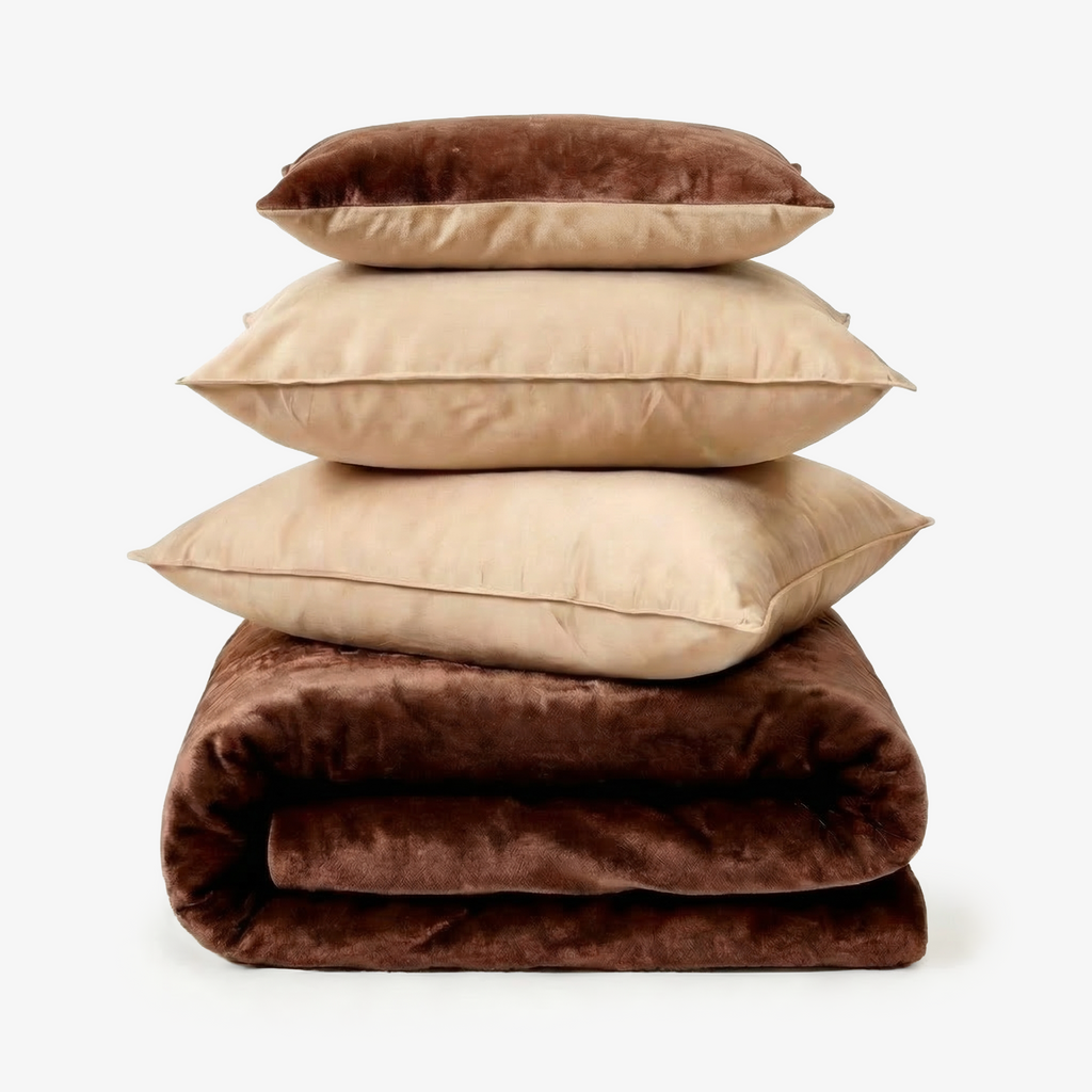 ZARF PREMIUM AC DOHAR FOR SINGLE BED SIZE SET OF 6 - Brownstone