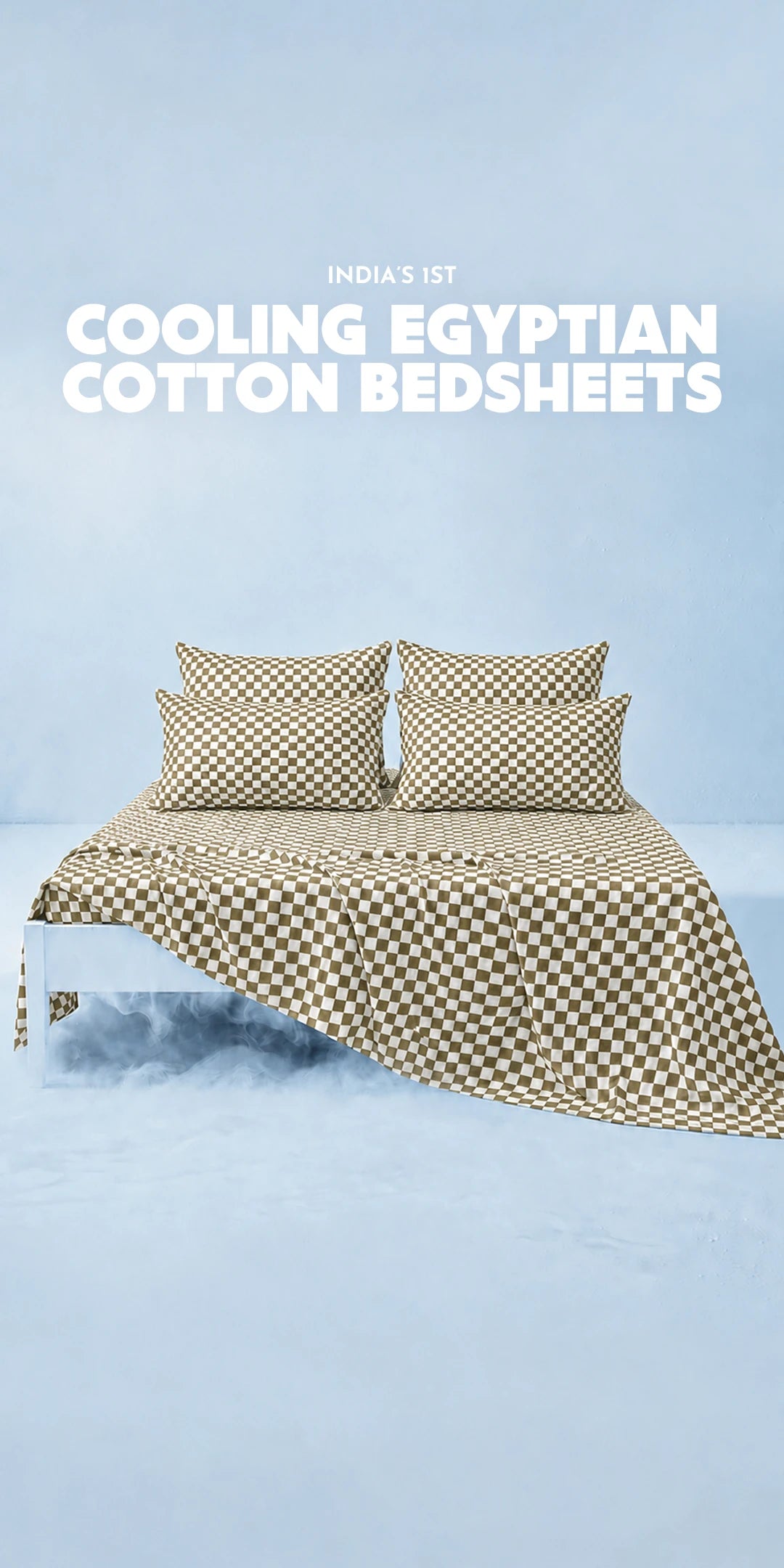 ZERIES PERCALE WEAVE EGYPTIAN COTTON BEDSHEET WITH 4 PILLOW CASES - Oakford