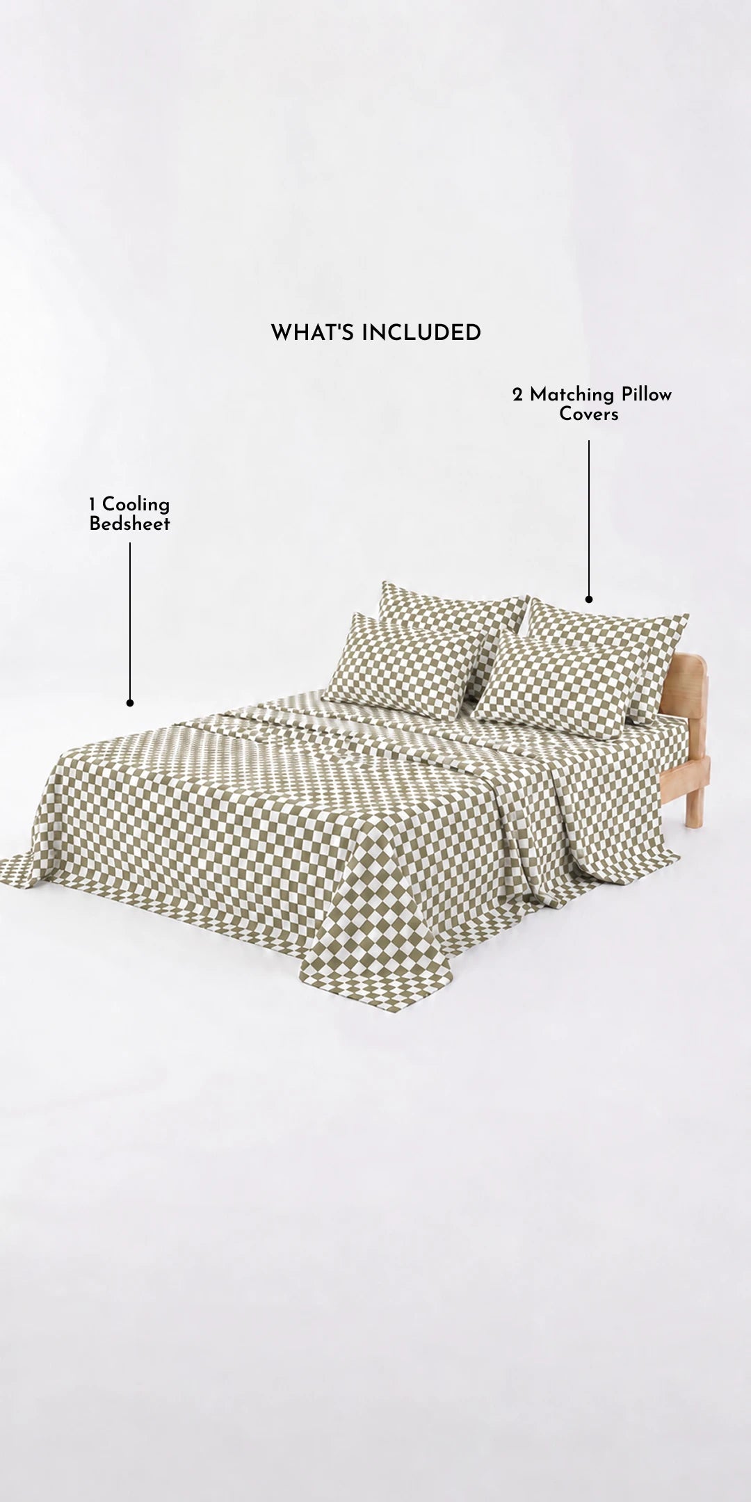 ZERIES PERCALE WEAVE EGYPTIAN COTTON BEDSHEET WITH 4 PILLOW CASES - Oakford
