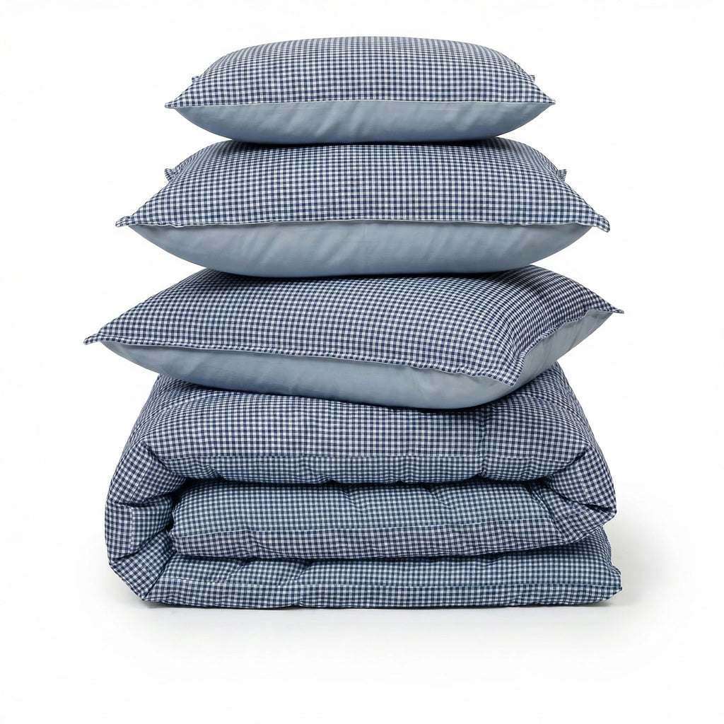 Linen Blend AC Comforter With 2 Pillow Cases and 1 Breakfast Pillow - Cambridge