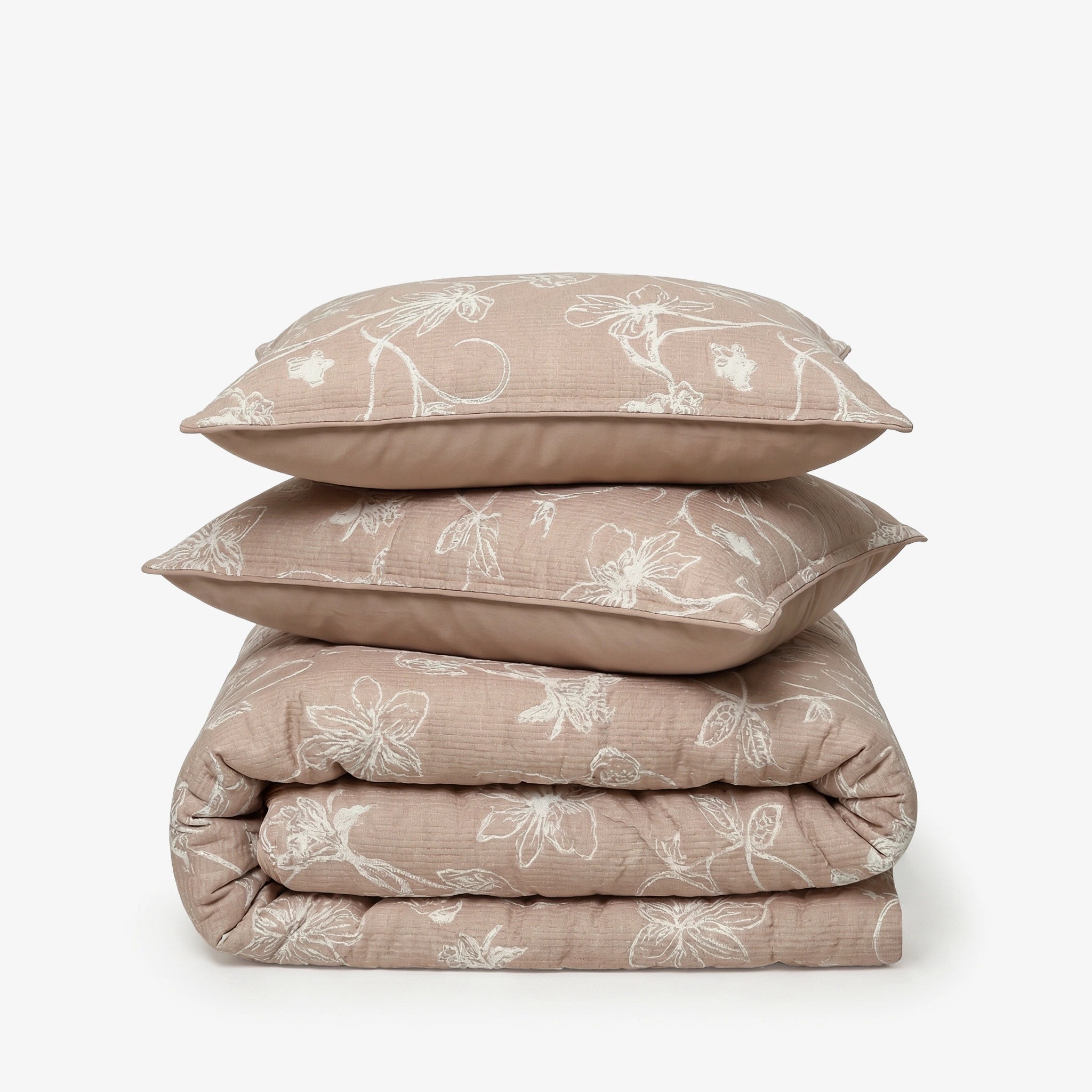 Zarf California King Size Plush Cotton AC Blanket With 2 Pillow Cases - Candyfloss