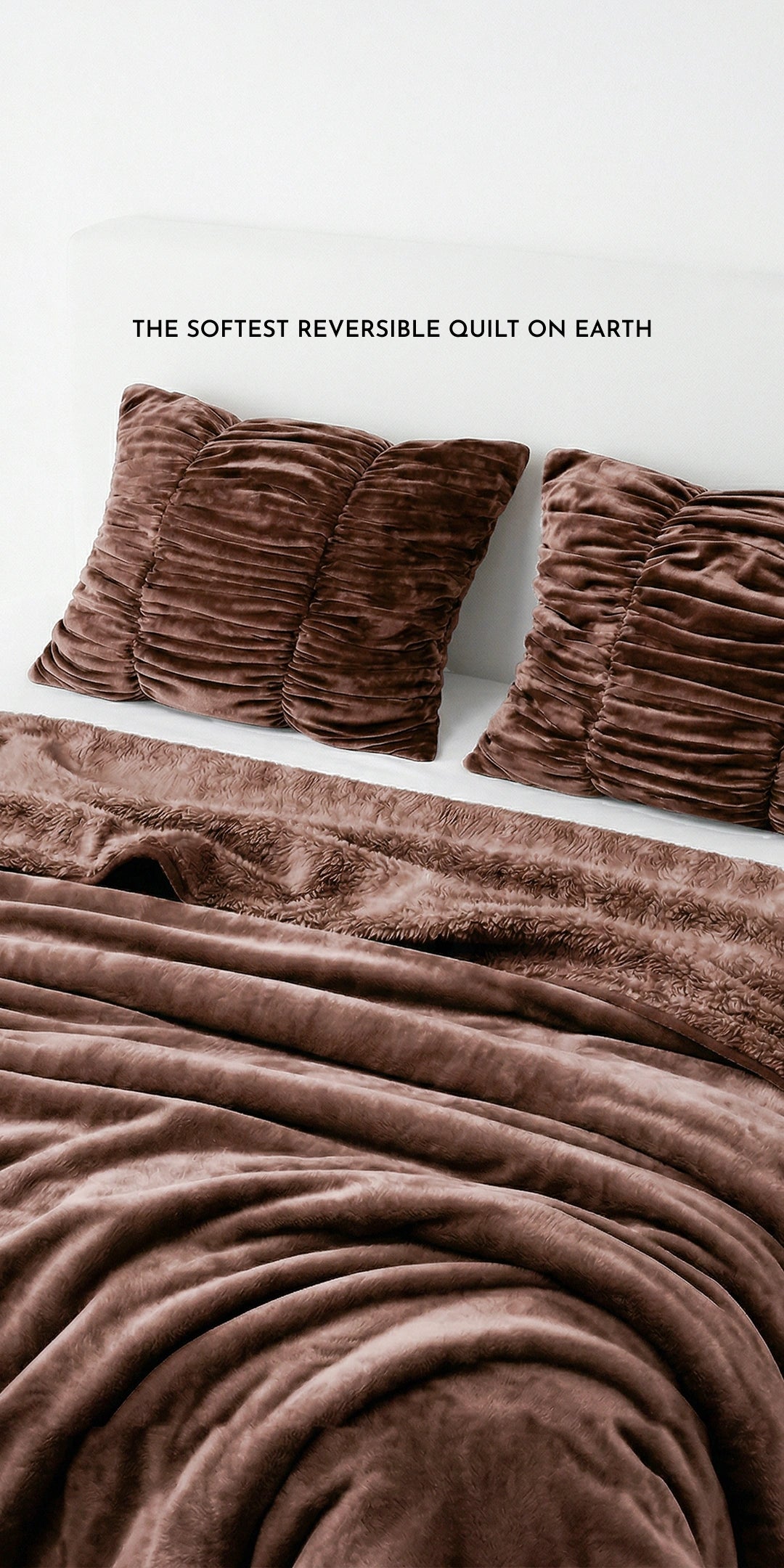 Zarf Reversible Quilt For Single Size Bed With 2 Cushion Covers - Cedar