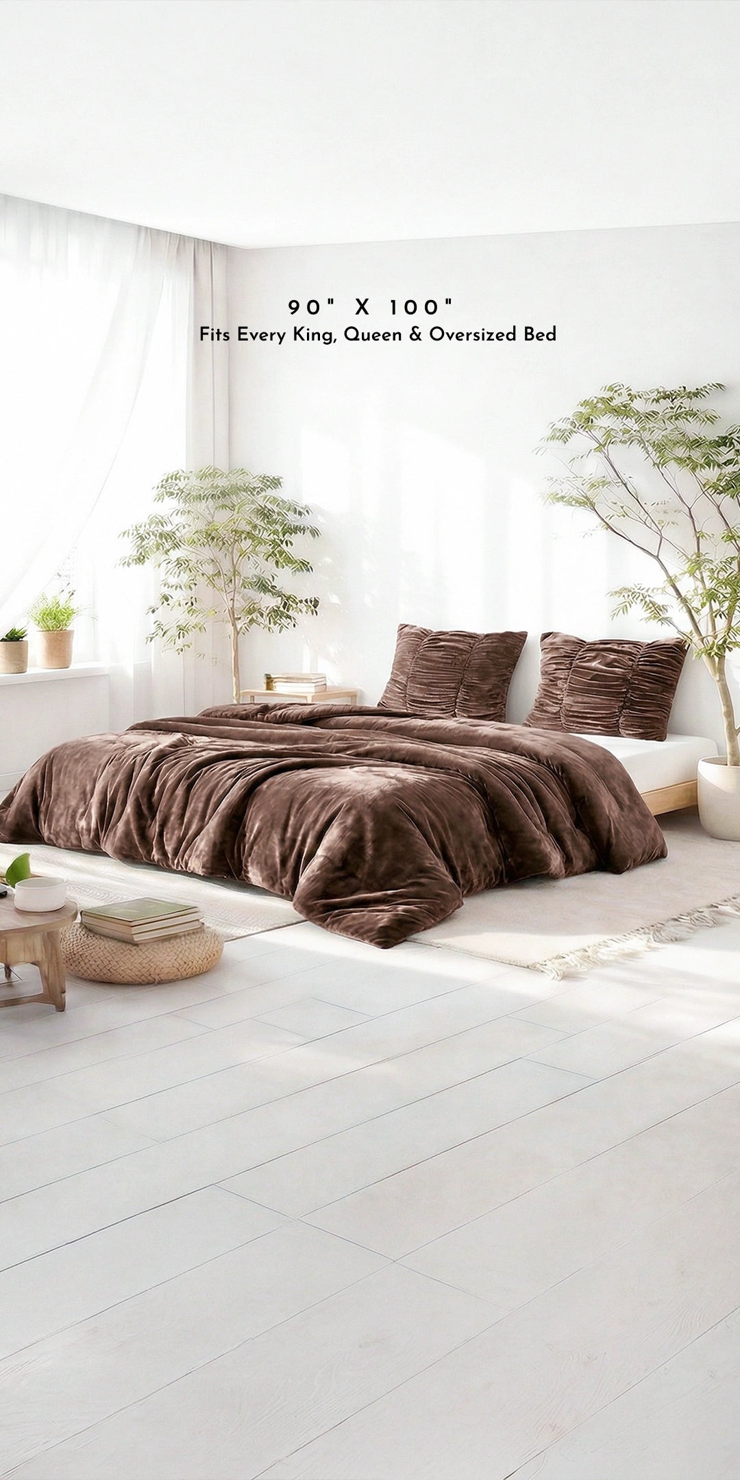Zarf Reversible Quilt For Single Size Bed With 2 Cushion Covers - Cedar