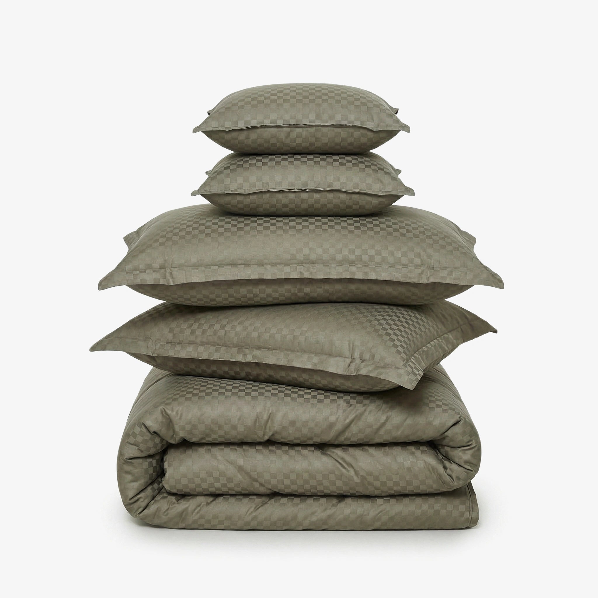 Zarf Egyptian Cotton Bedding Set Of 6 - Chestnut