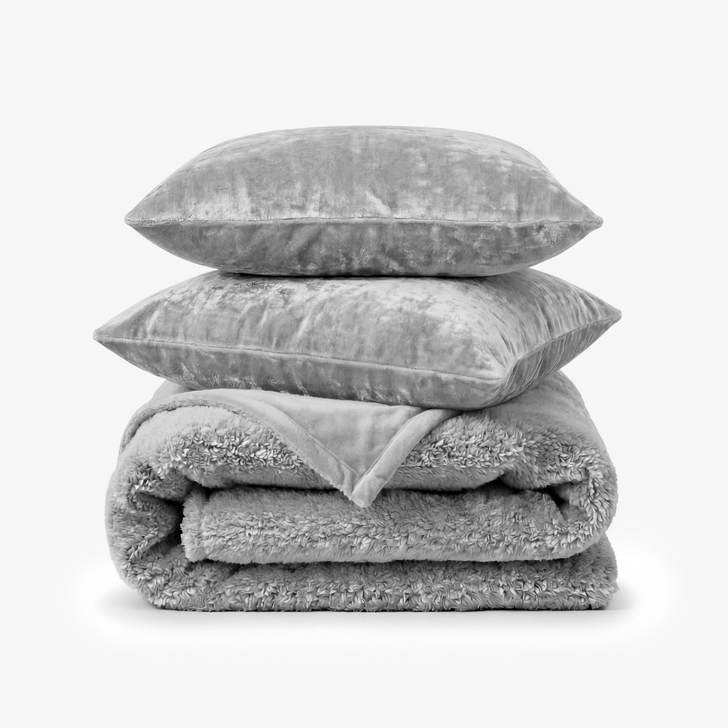 Zarf California King Size Reversible AC Blanket Cover With 2 Cushion Covers - Chicago Mist