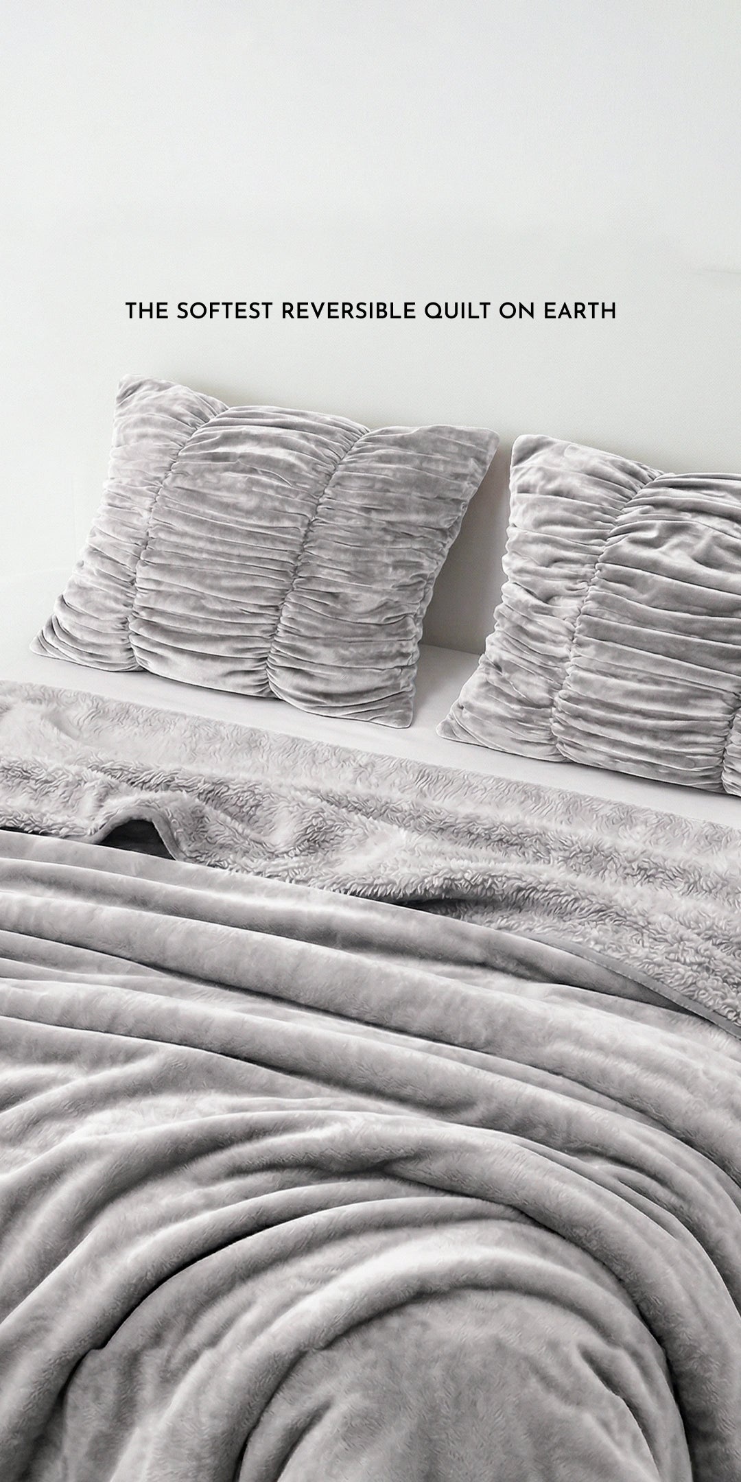 ZARF Reversible Baby Size Quilt With 1 Pillow Case & 1 Cushion Cover - Chrome