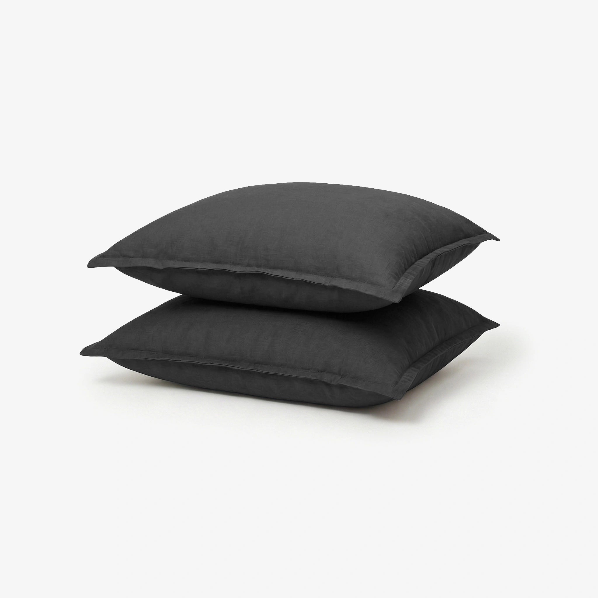 Italian Weave Cushion Covers- Set Of 2 - Cinder