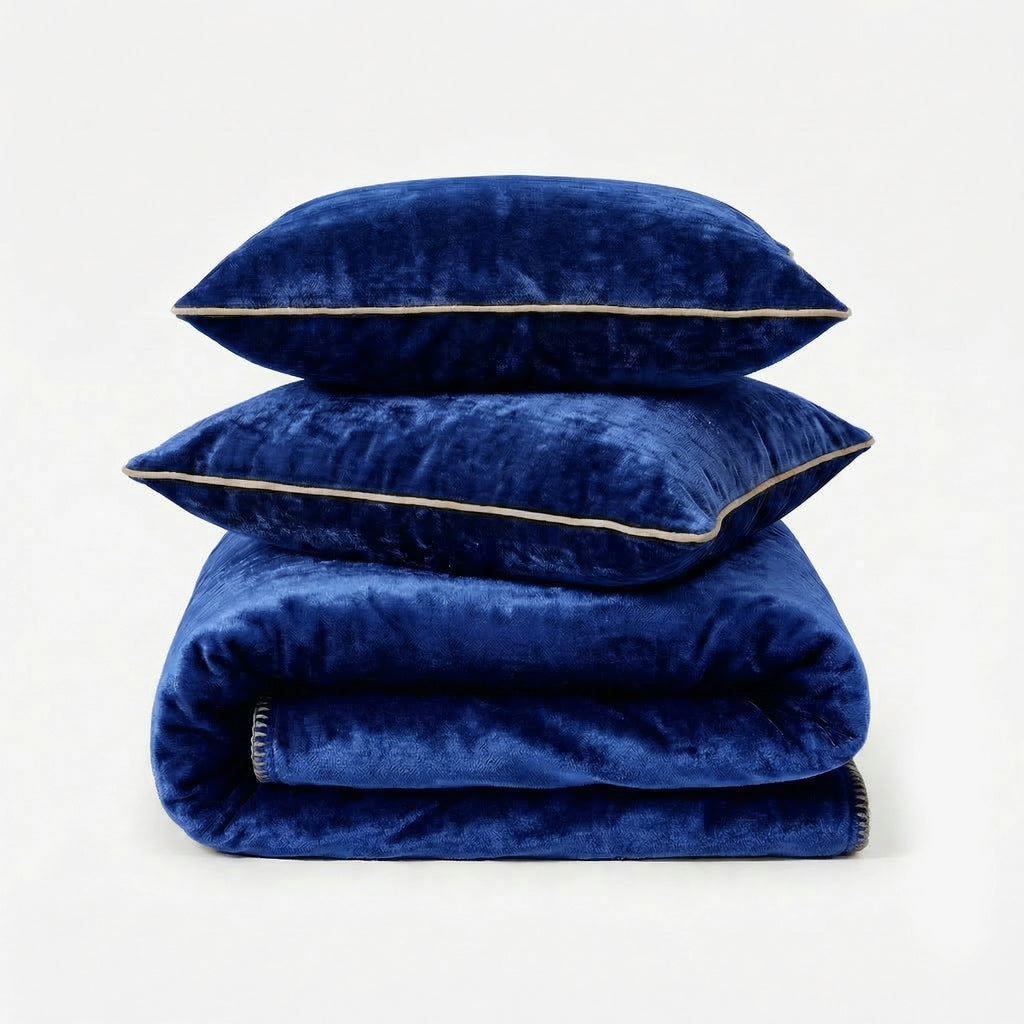 ZARF ALL-SEASON PREMIUM AC BLANKET SET OF 5 - Cobalt
