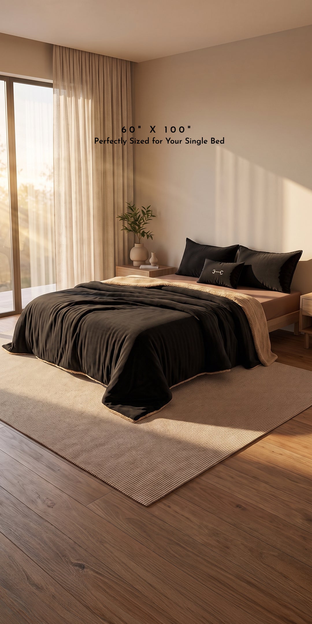 Zarf Reversible Quilt For Single Size Bed With 2 Pillow Covers and 1 Breakfast Cushion cover - Cosmos