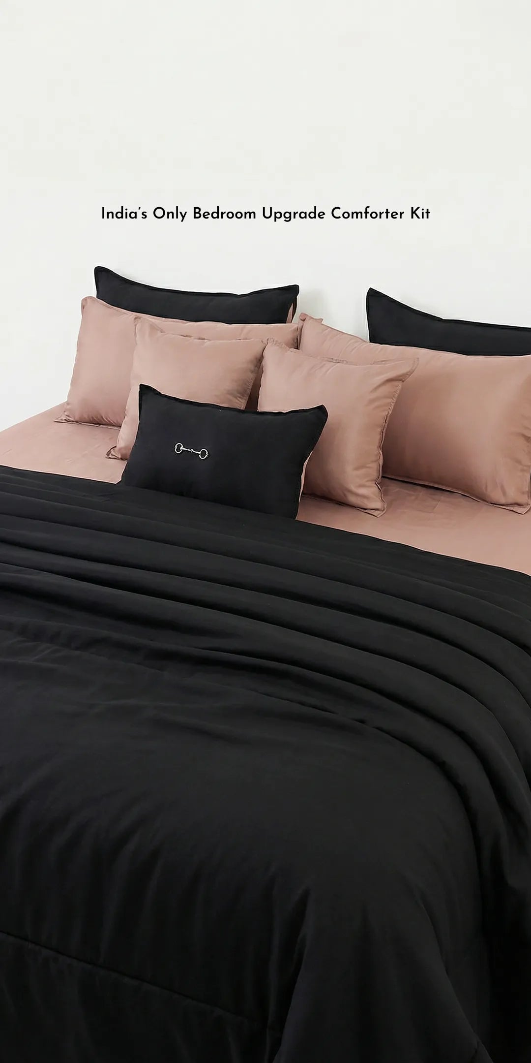 Zarf Linen Blend Bedding Set Of 9 - Cosmos