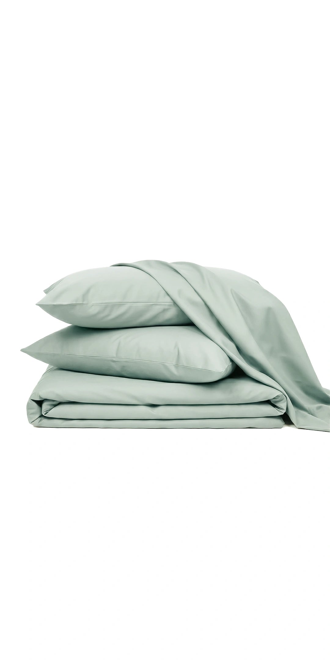 Zeries Egyptian Cotton Bedsheets With 2 Pillow Cases & 2 Cushion Covers - Cyan