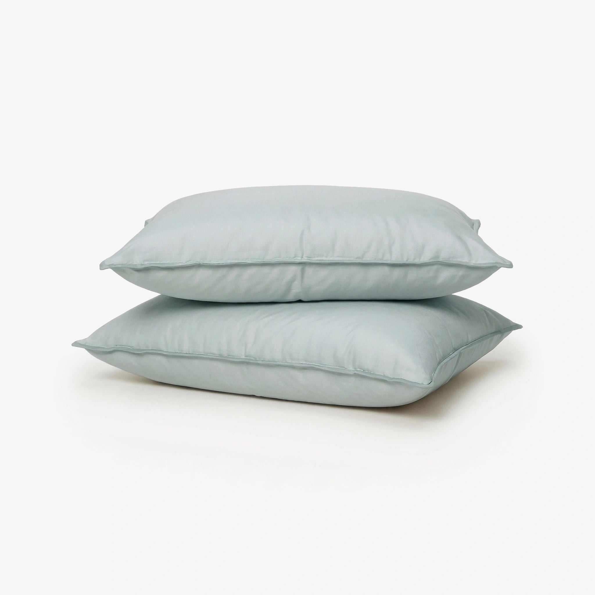 Egyptian Cotton Pillow Covers- Set Of 2 - Cyan