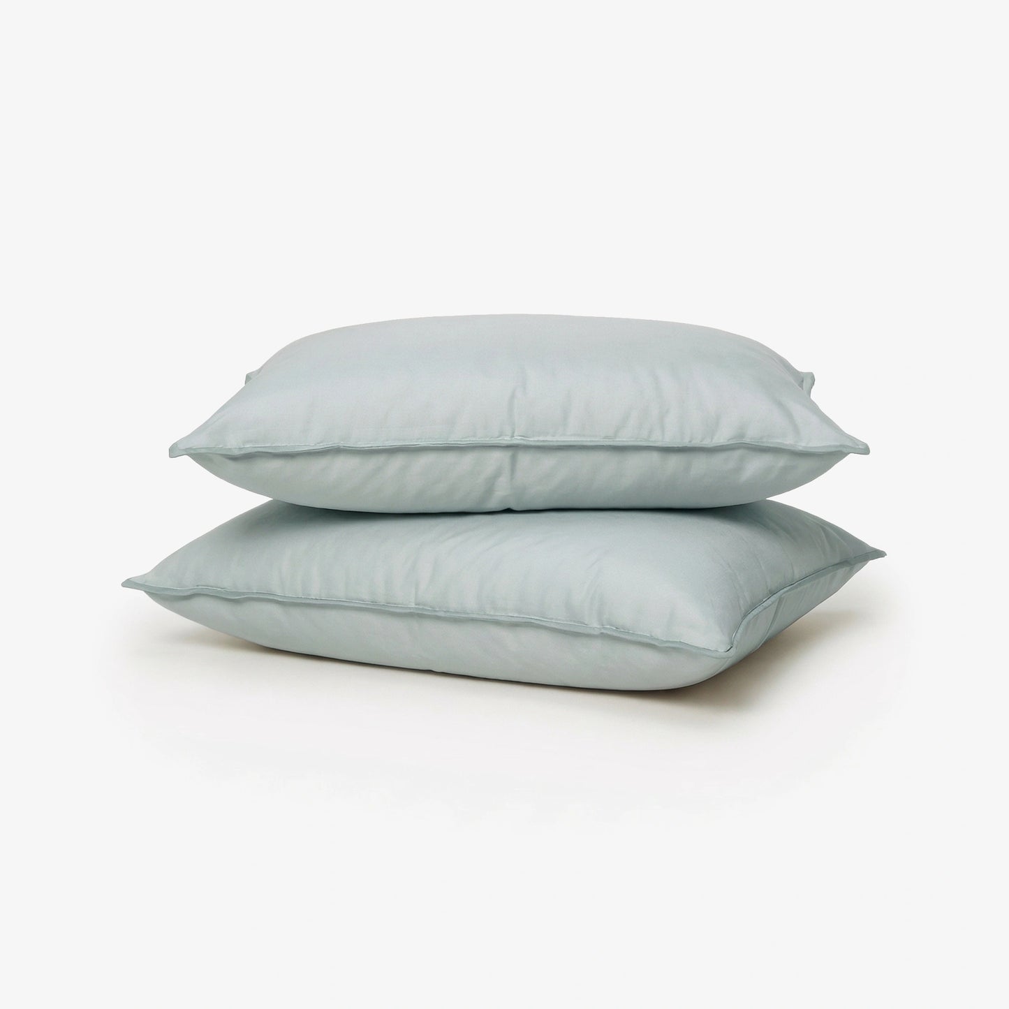 Egyptian Cotton Pillow Covers- Set Of 2 - Cyan